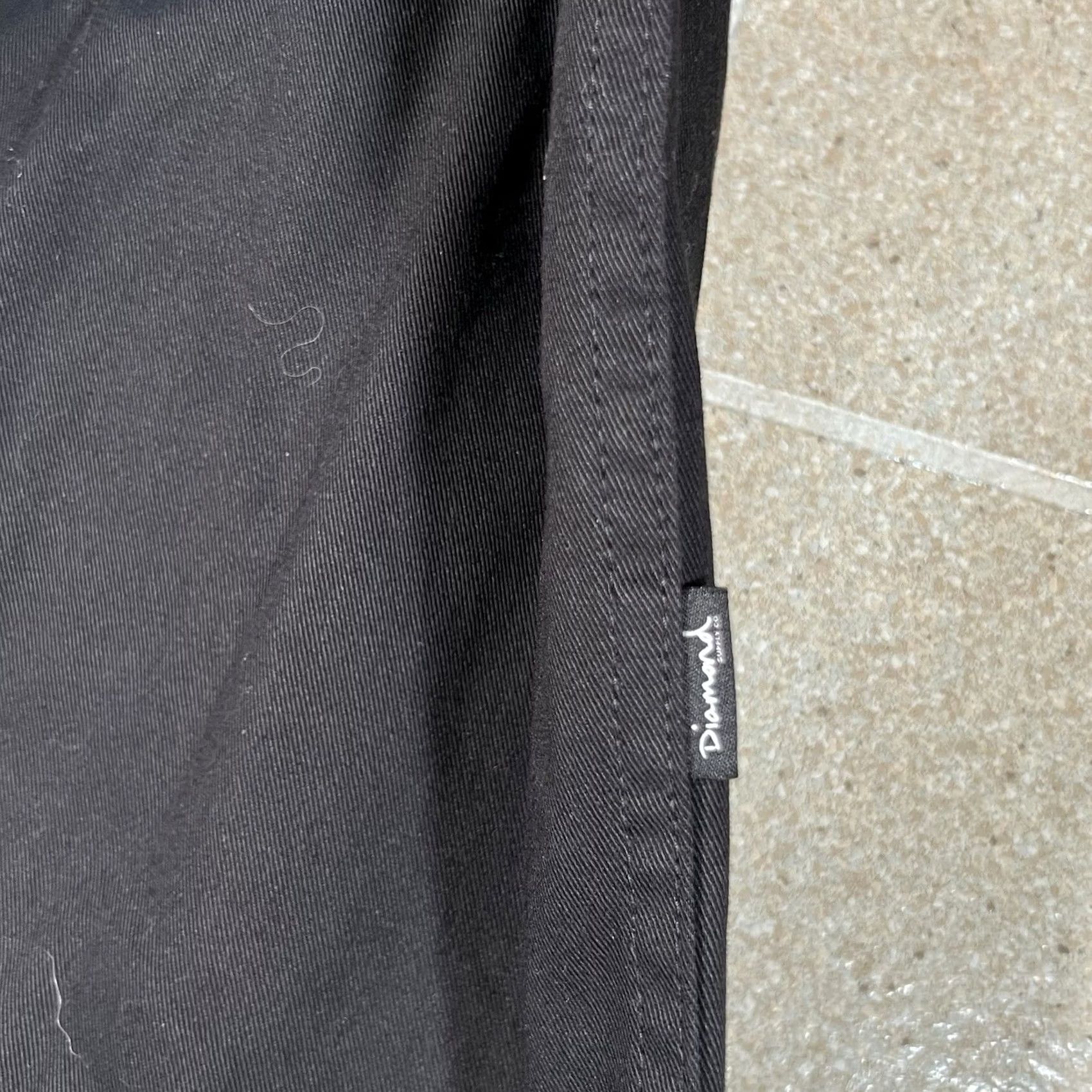 Diamond Supply Co. Diamond Supply Co Jacket Men L Black Trench Coat Button Up Cotton Modern Style Size US L / EU 52-54 / 3 - 8 Thumbnail