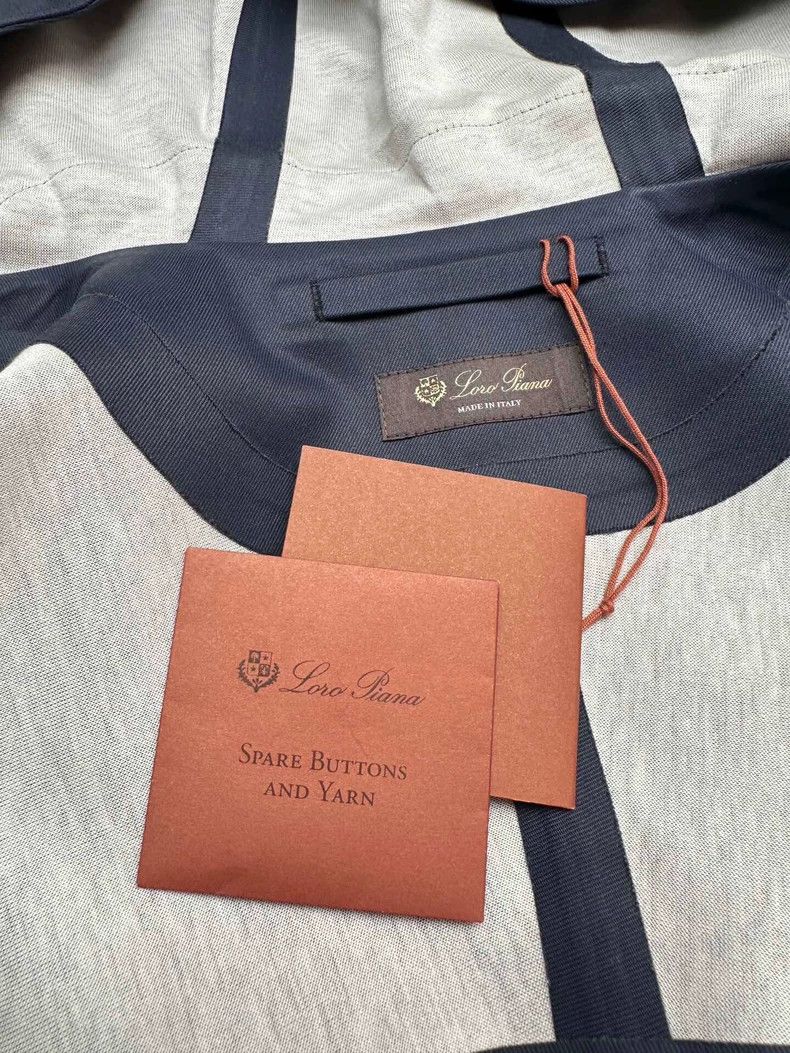 Loro Piana LORO PIANA Men's waterproof double layer silk jacket Size US M / EU 48-50 / 2 - 3 Thumbnail