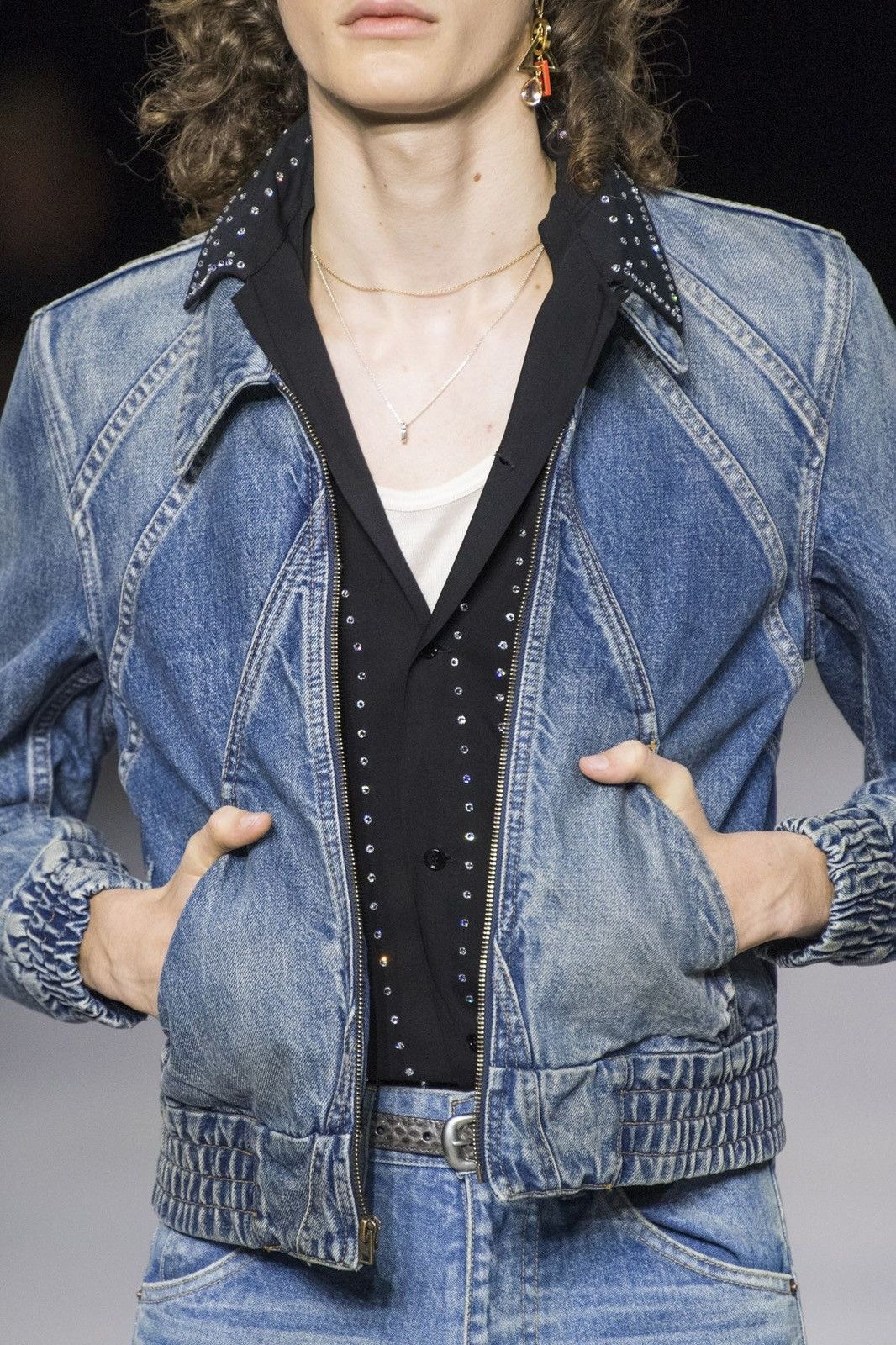 Celine × Hedi Slimane Celine SS20 Blue Denim Jacket Size US M / EU 48-50 / 2 - 4 Thumbnail