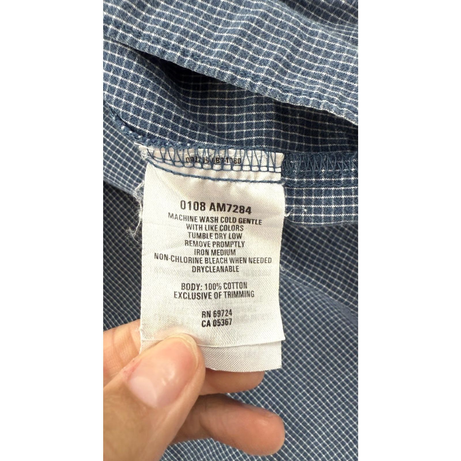 Vintage Columbia Outdoor Shirt Mens XL Blue Checkered Short Sleeve Button-Up Casual 100% Cotton Size US XL / EU 56 / 4 - 6 Thumbnail