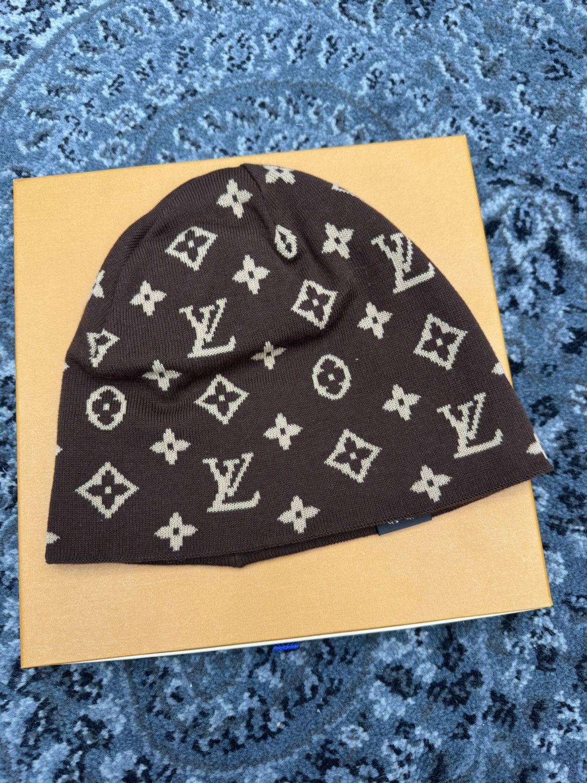 Louis Vuitton × Nigo Louis Vuitton Pharrell Nigo Monogram Beanie Brown Size ONE SIZE - 2 Thumbnail