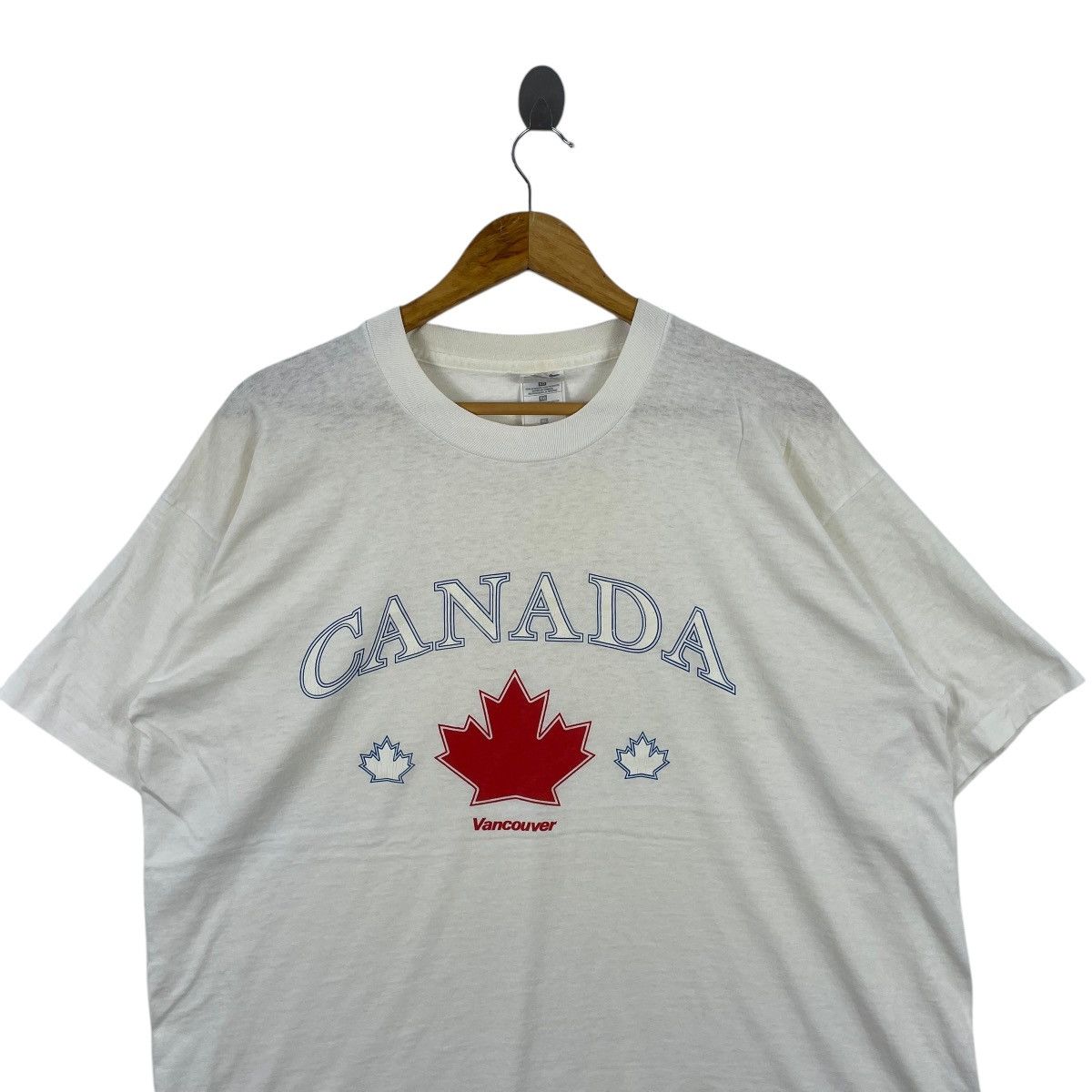 Vintage Vintage 90s Canada Vancouver Paperthin Tee Shirt Size US XL / EU 56 / 4 - 2 Thumbnail