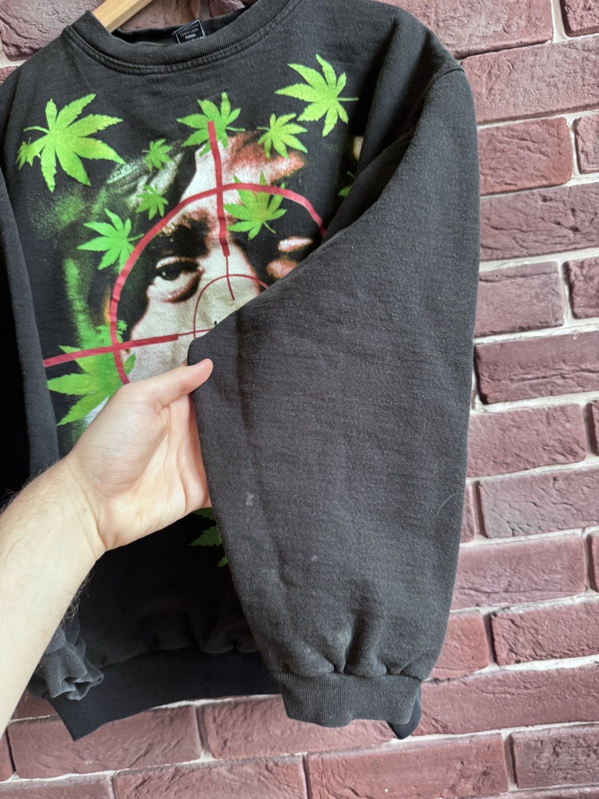 Band Tees Rare 2Pac Marijuana 00s Vintage Rap Band Sweatshirt Tupac y2 Size US L / EU 52-54 / 3 - 9 Thumbnail