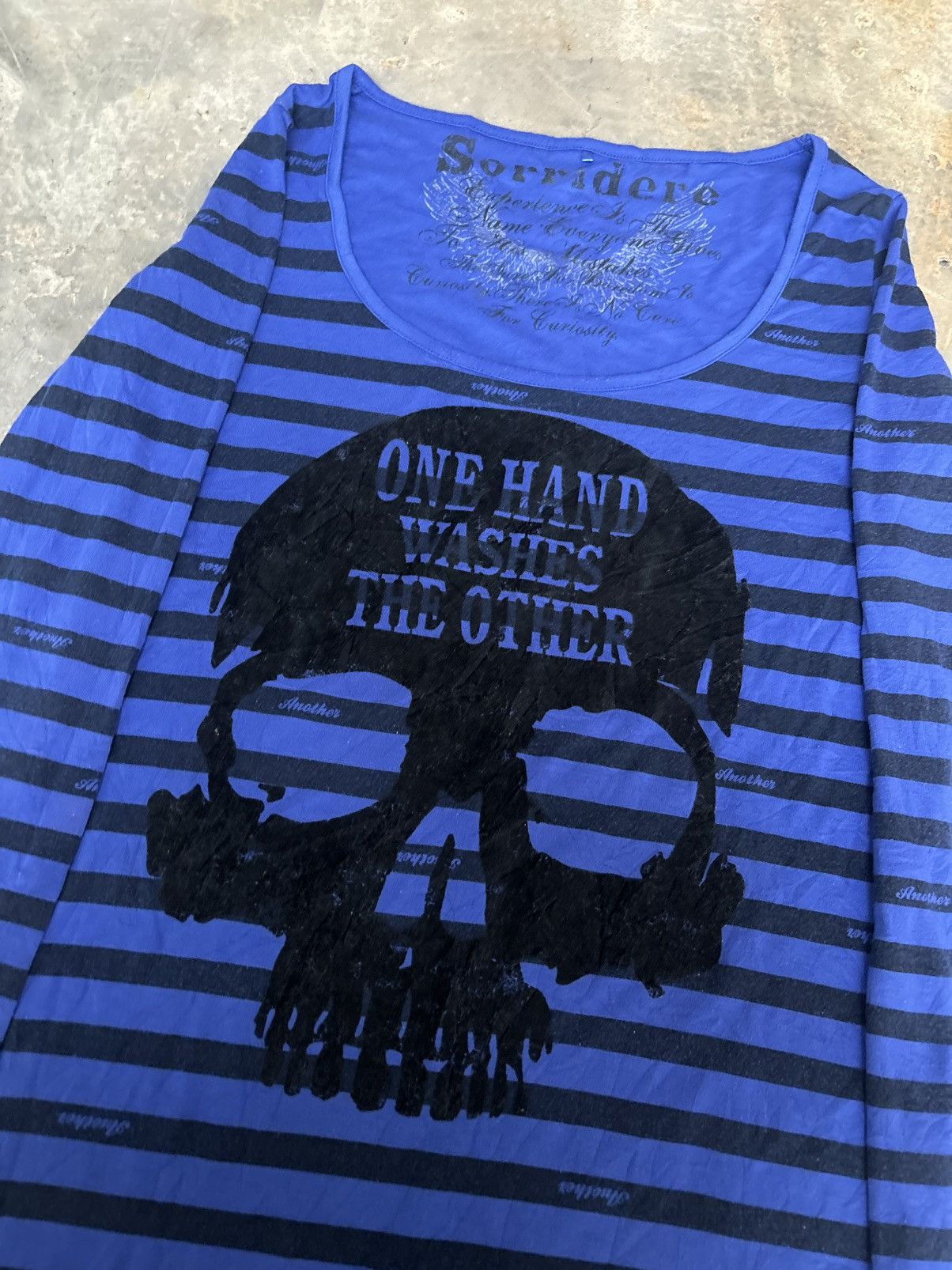 Hysteric Glamour × If Six Was Nine × Japanese Brand Y2k Sorridere Stripe Skull Ifsixwasnine Punk Style Longsleve Size ONE SIZE - 3 Thumbnail