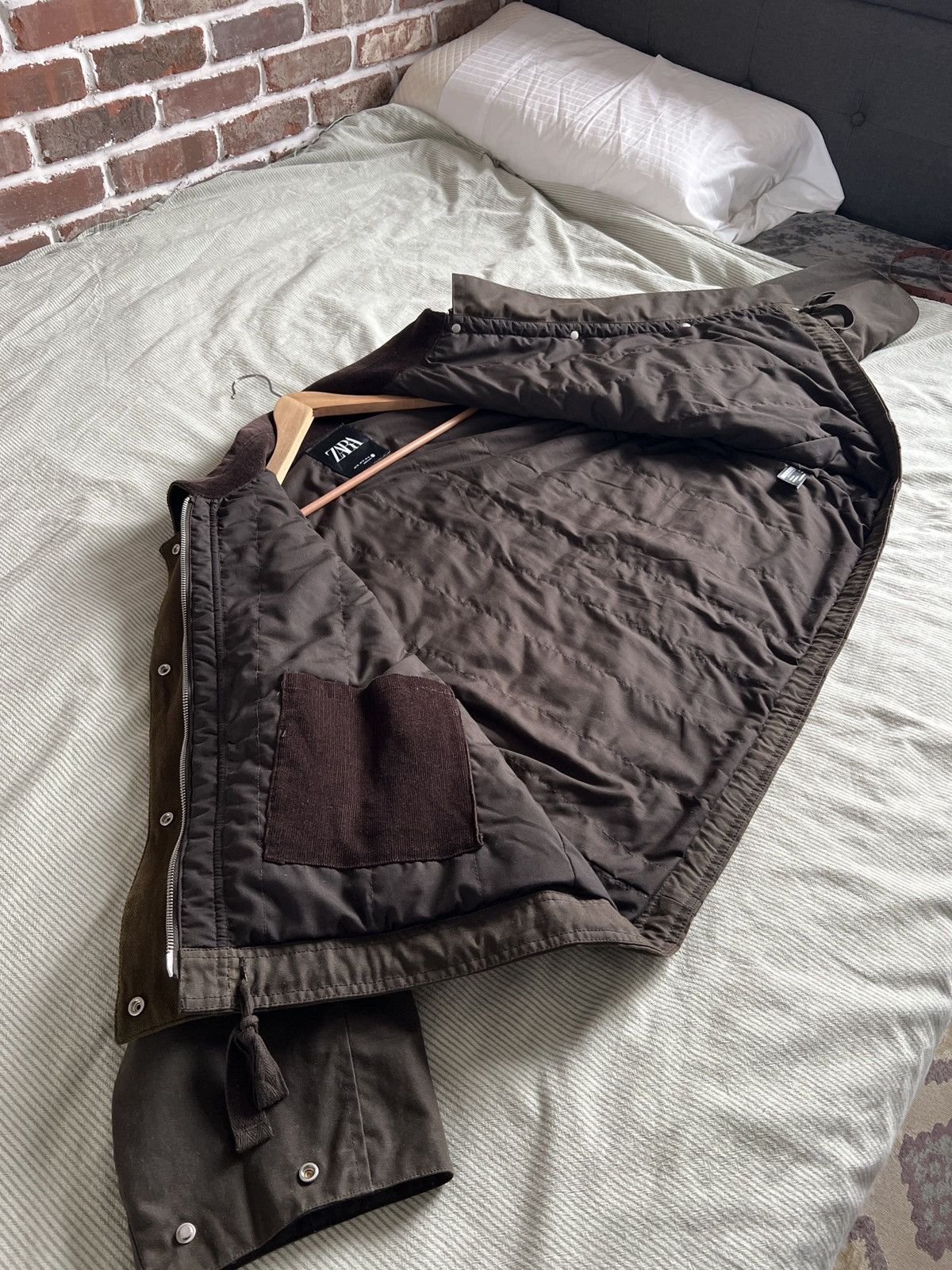 Zara Zara Collared Jacket Size XXL / US 16-18 / IT 52-54 - 3 Thumbnail