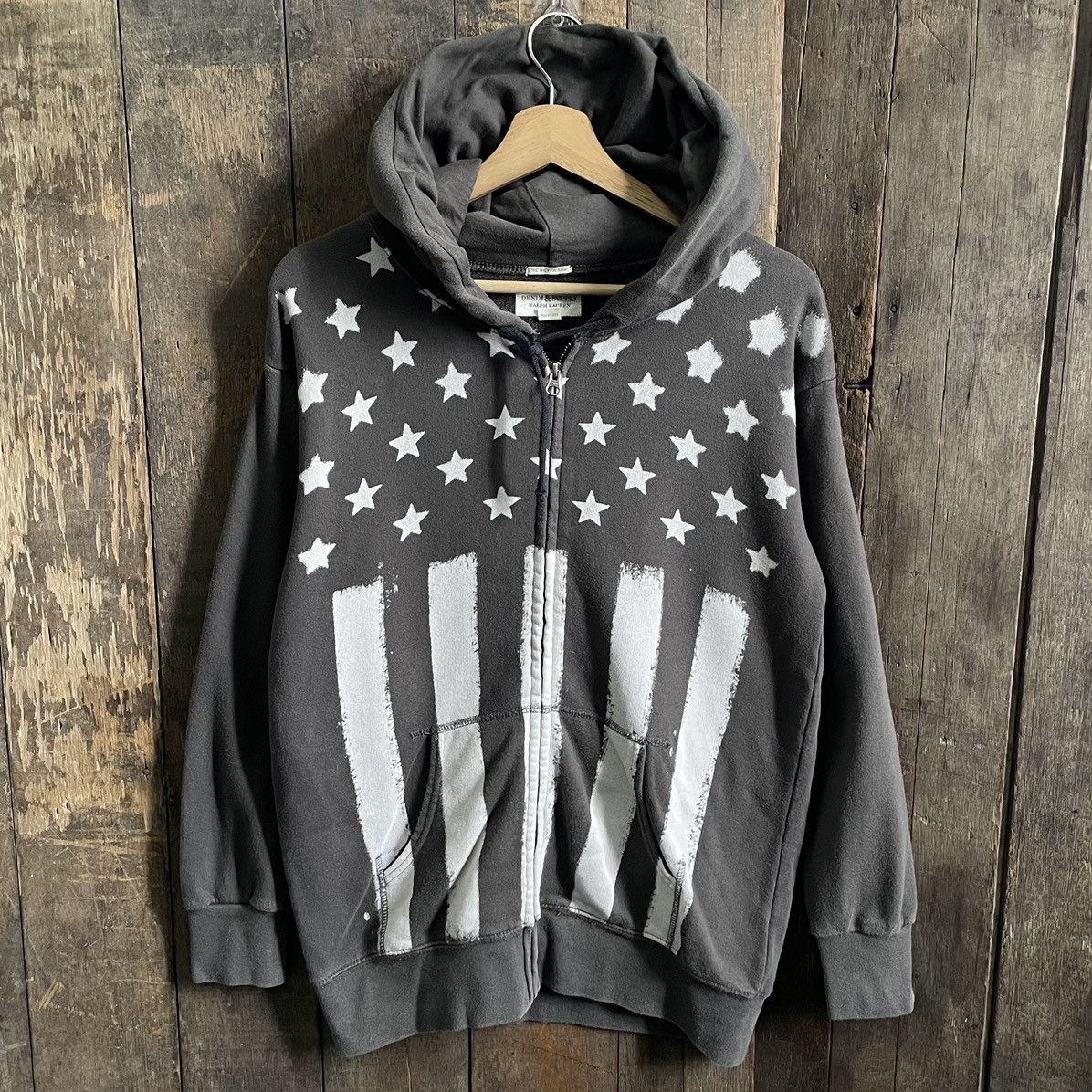 image of Denim And Supply Ralph Lauren x Ralph Lauren Vintage Denim Supply Ralph Laurent Hoodie in Grey (Siz