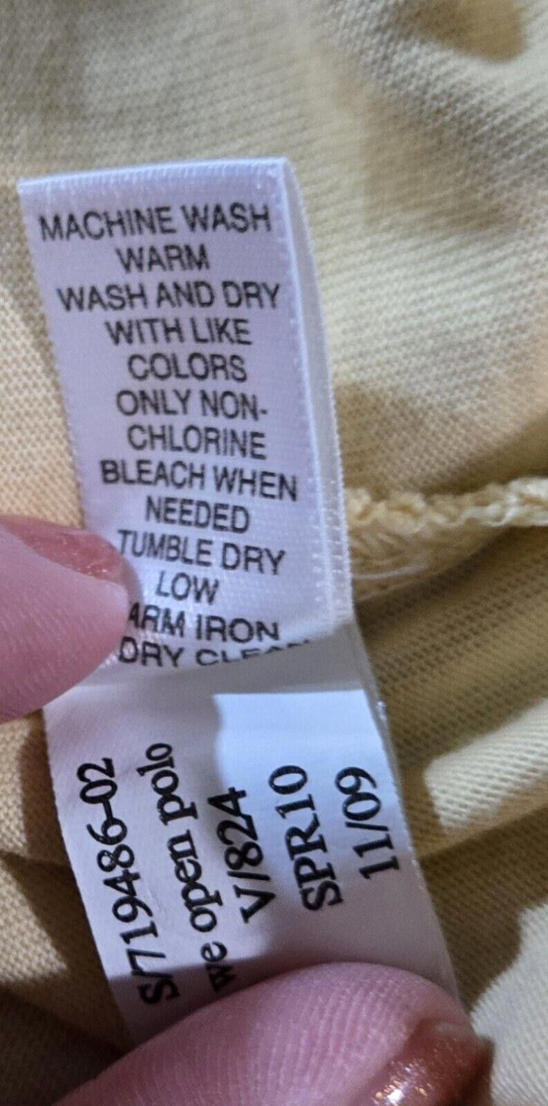 Banana Republic Banana Republic Yellow Fitted Pima Polo Size XL Size US XL / EU 56 / 4 - 8 Thumbnail