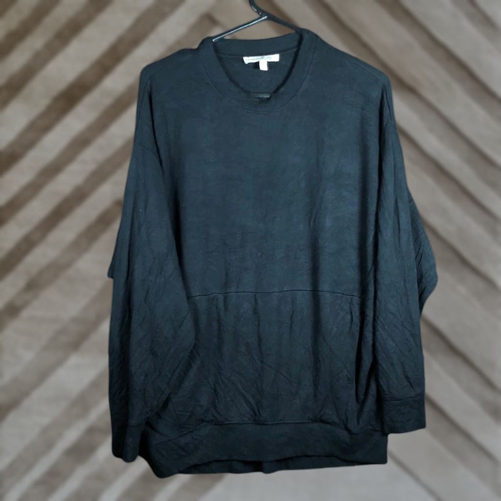 Express Express Sweater Womens Black Crew Neck Long Sleeve Small Super Soft Stretch Size S / US 4 / IT 40 - 1 Thumbnail