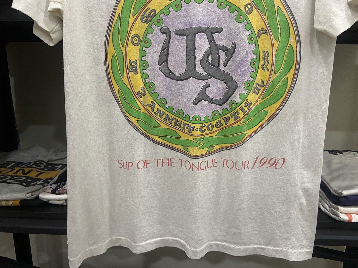 Band Tees × Vintage Vintage 1990s Whitesnake Slip of the tongue Tour T-Shirt Size US L / EU 52-54 / 3 - 3 Thumbnail