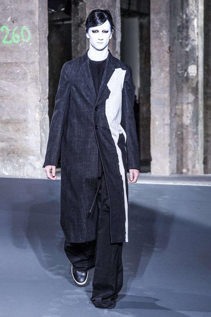 Rick Owens FW16 MASTODON Vomit Moreau Denim Coat Size US M / EU 48-50 / 2 - 12 Thumbnail