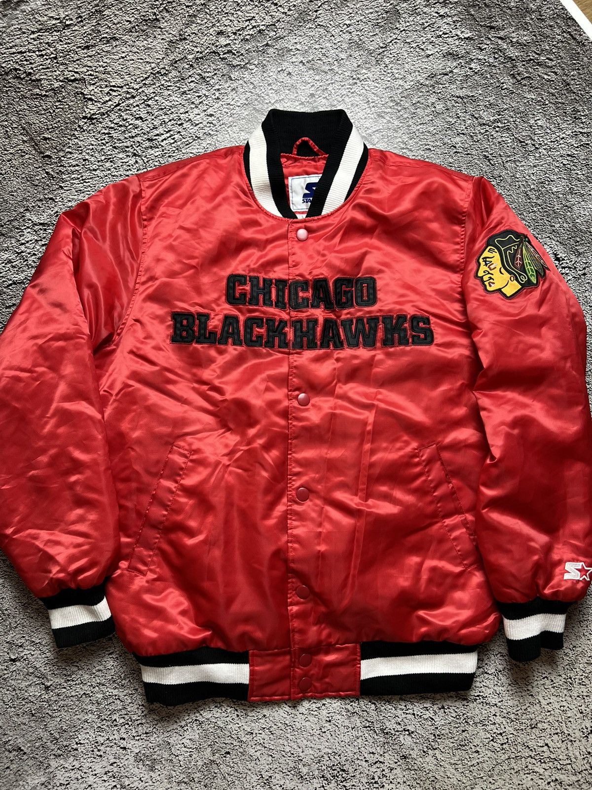 Starter VTG 90’s Chicago Blackhawks NHL starter bomber jacket Size US L / EU 52-54 / 3 - 1 Thumbnail