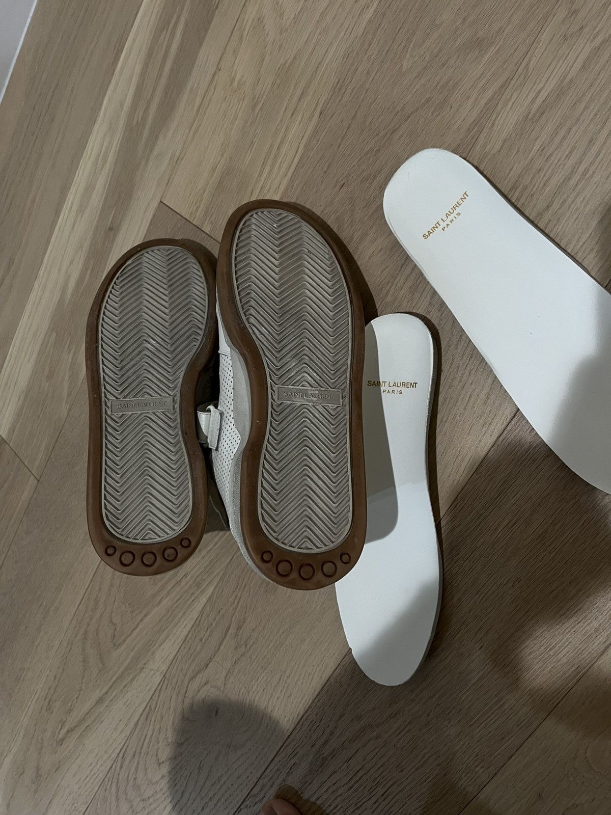 Saint Laurent Paris SL24 Perforated Leather Sneakers. Size 8 Size US 8 / EU 41 - 18 Thumbnail