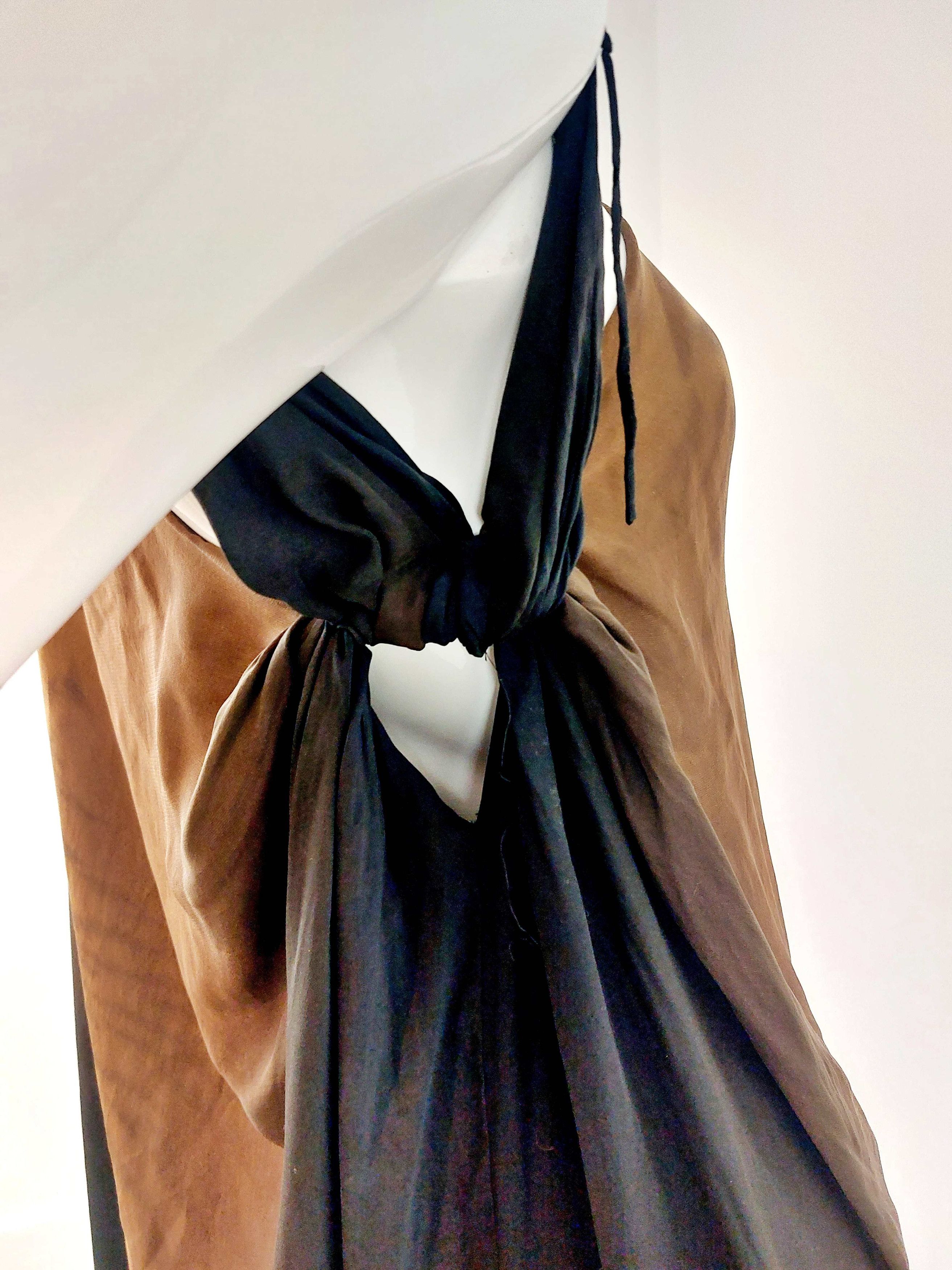 Roberto Cavalli Roberto Cavalli FW2000 Tiger Silk Maxi Dress Evening Gown Size S / US 4 / IT 40 - 6 Thumbnail