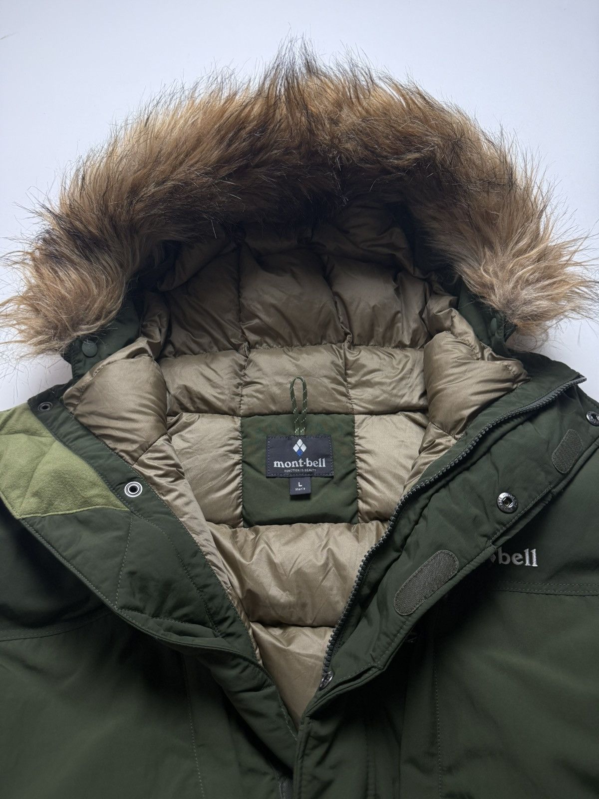 Montbell Montbell Fur Logan Down Parka khaki green Size US L / EU 52-54 / 3 - 3 Thumbnail