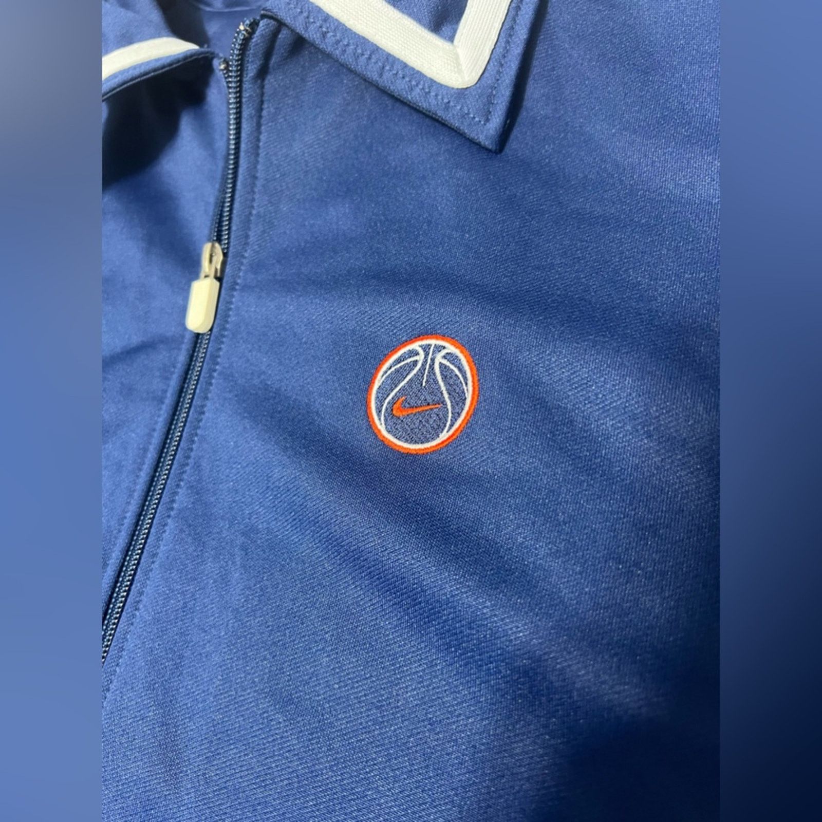 Nike Nike Training Jacket Team Basketball Zip Vintage 90s LARGE Size US L / EU 52-54 / 3 - 5 Thumbnail