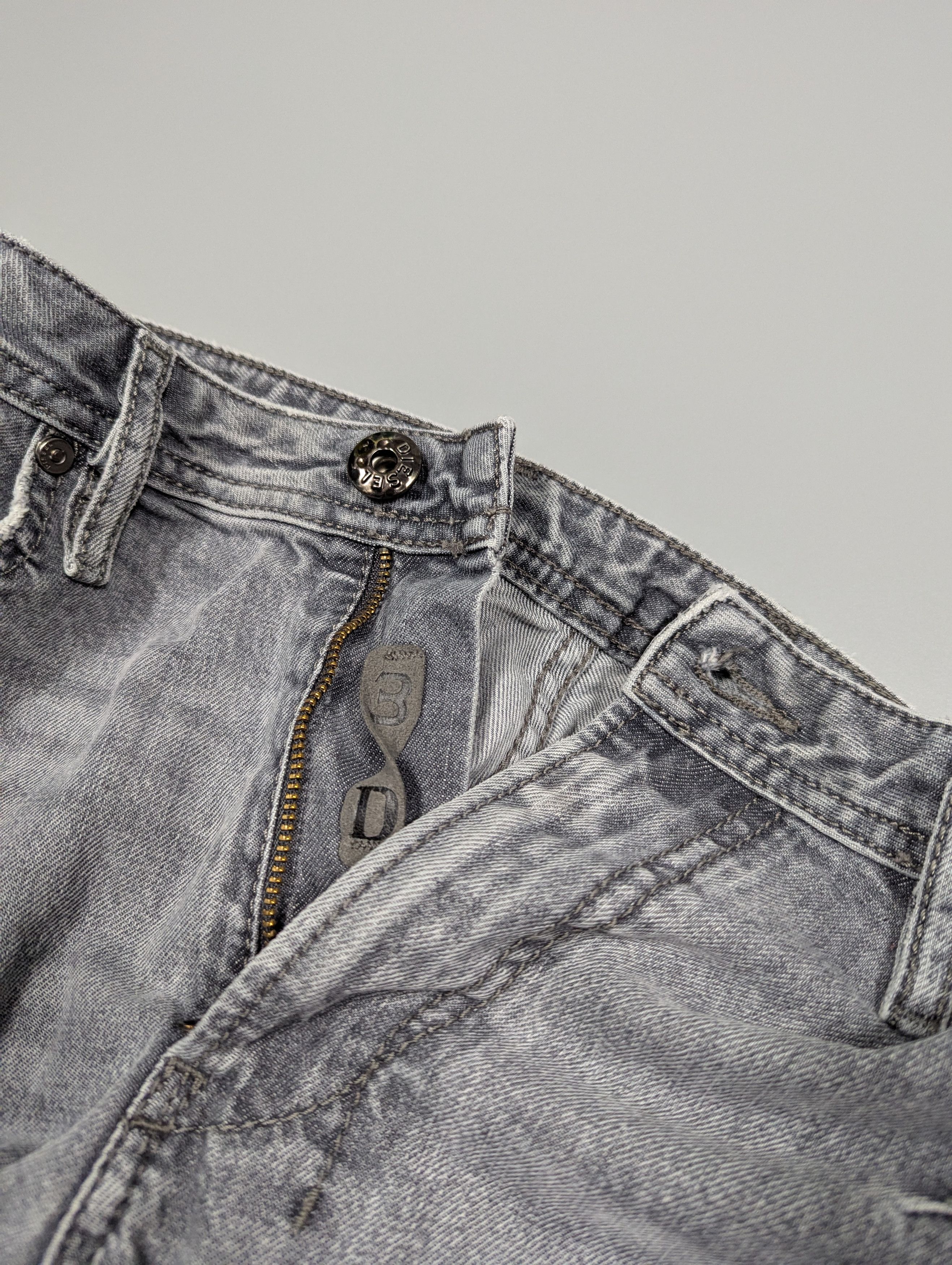 Diesel DIESEL Men's Vintage Light Gray Skinny Denim Jeans Size US 33 - 5 Thumbnail