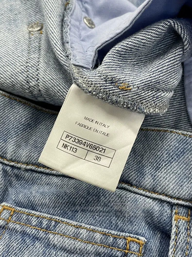 Chanel Chanel Blue diamond checkered straight jeans Size 25" / US 0 / IT 36 - 5 Thumbnail