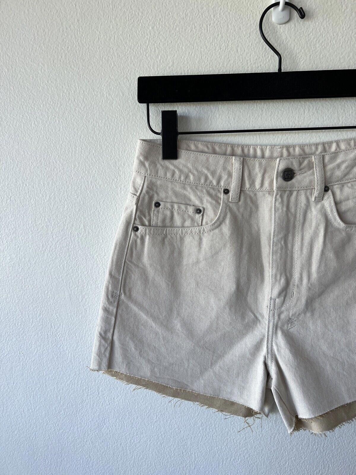 Ksubi new Ksubi womens denim short 26 small 8 kali mini off white Size 26" / US 2 / IT 38 - 2 Thumbnail