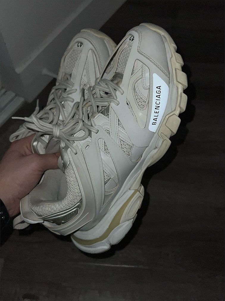 Balenciaga Balenciaga White Track Sneakers Size US 9 / EU 42 - 13 Thumbnail