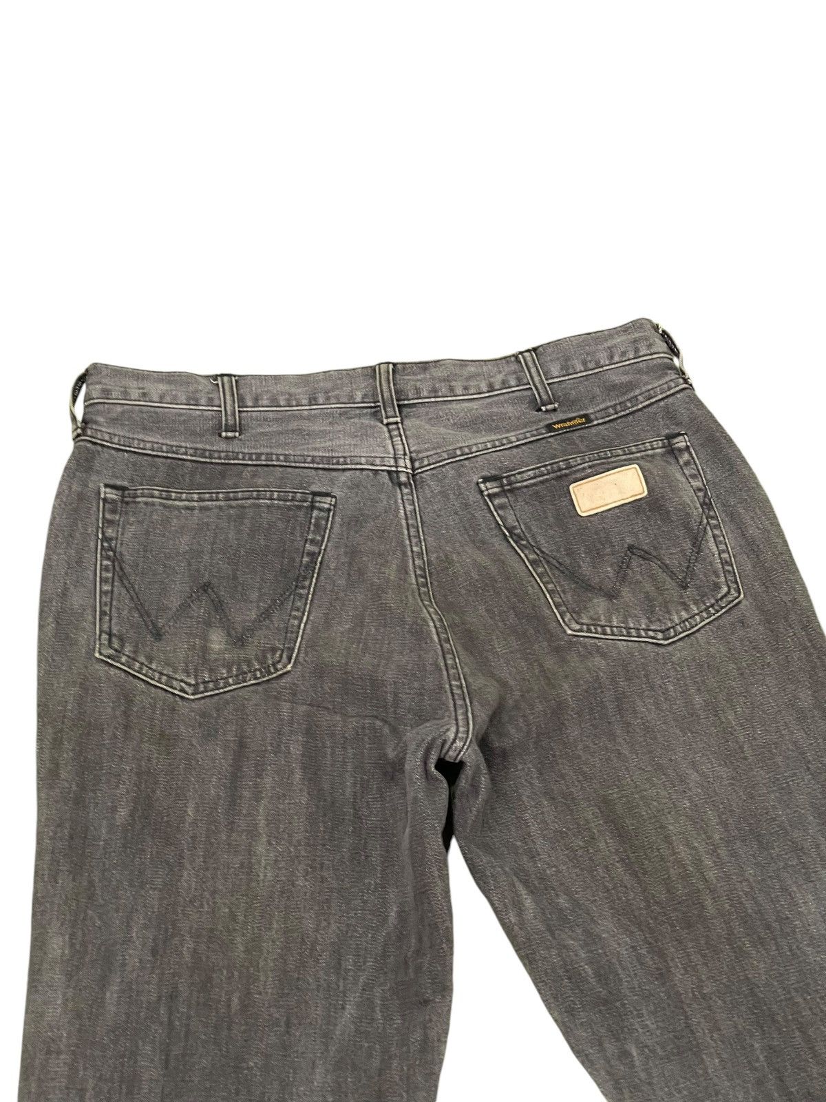 Japanese Brand Flare Jeans Wrangler Japan Faded Distress Boot Cut 8🟦9 Size US 34 / EU 50 - 17 Thumbnail
