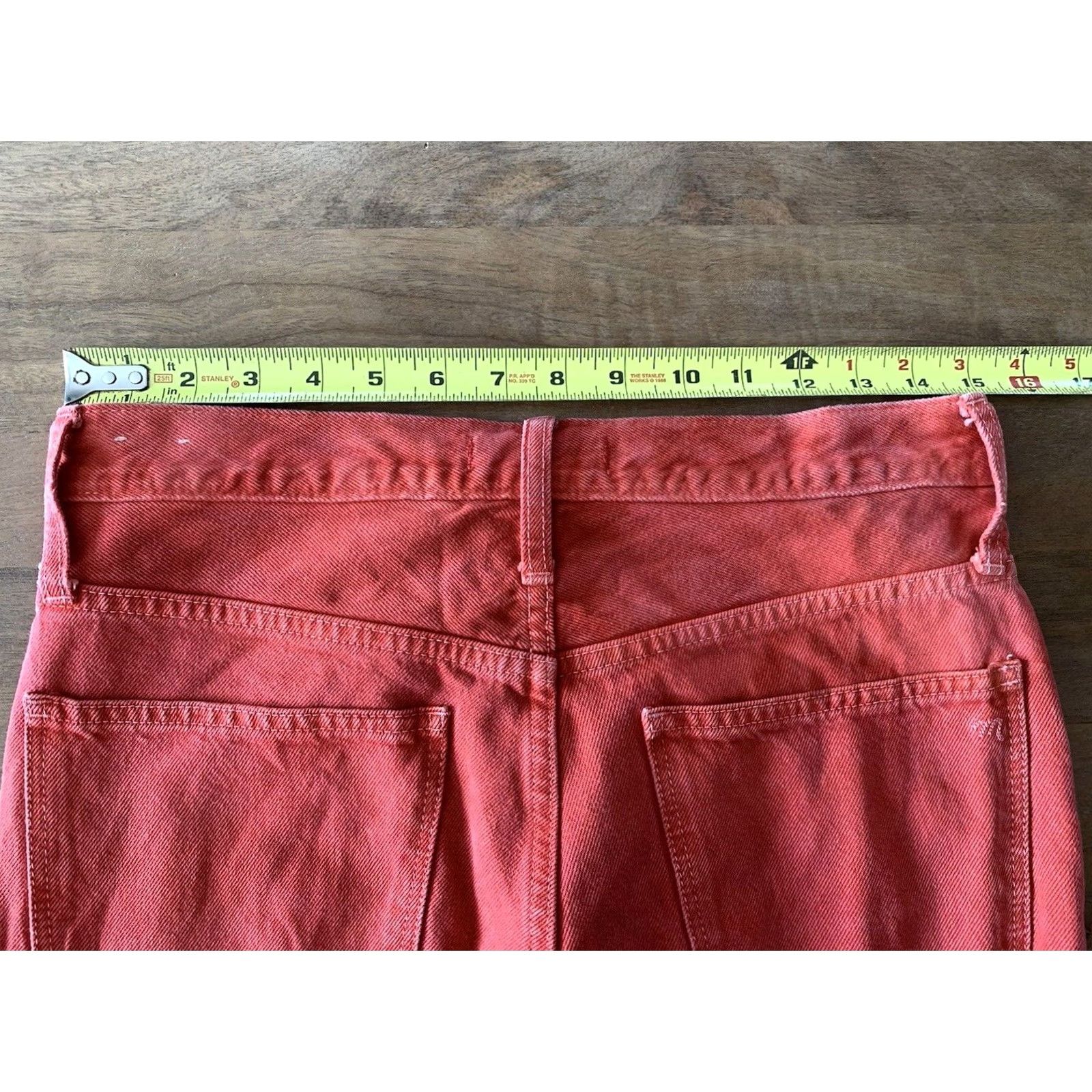 Madewell Madewell The Mom Jean Jeans Women 27 30x26 Red Orange Denim Tapered Hi-Rise 5-Pocket Size 27" / US 4 / IT 40 - 6 Thumbnail