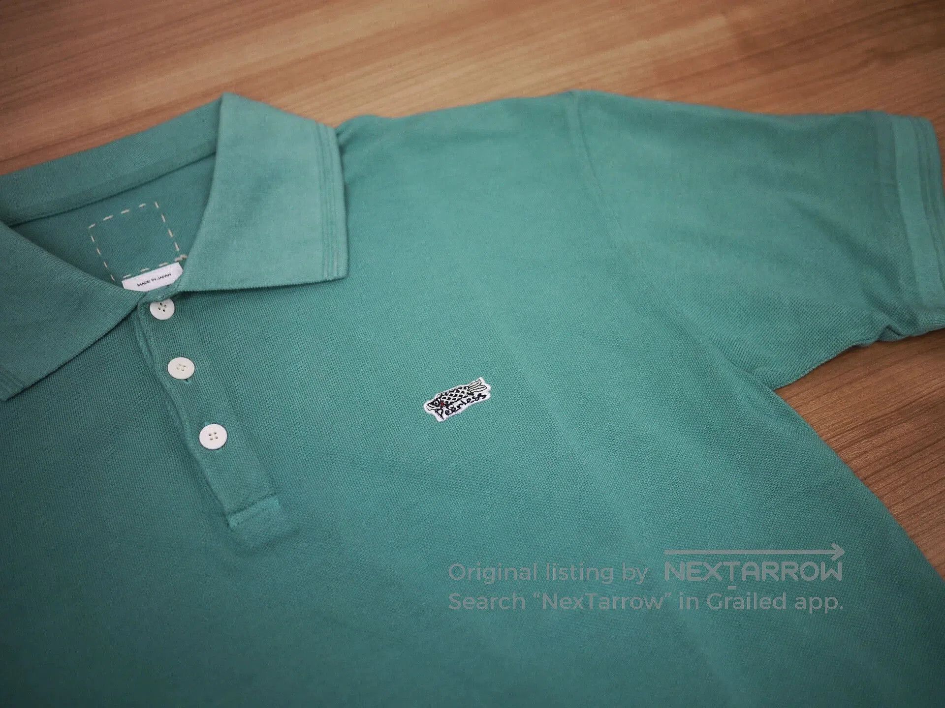 Visvim Green Short Sleeve Polo Shirt. Size US XXL / EU 58 / 5 - 3 Thumbnail
