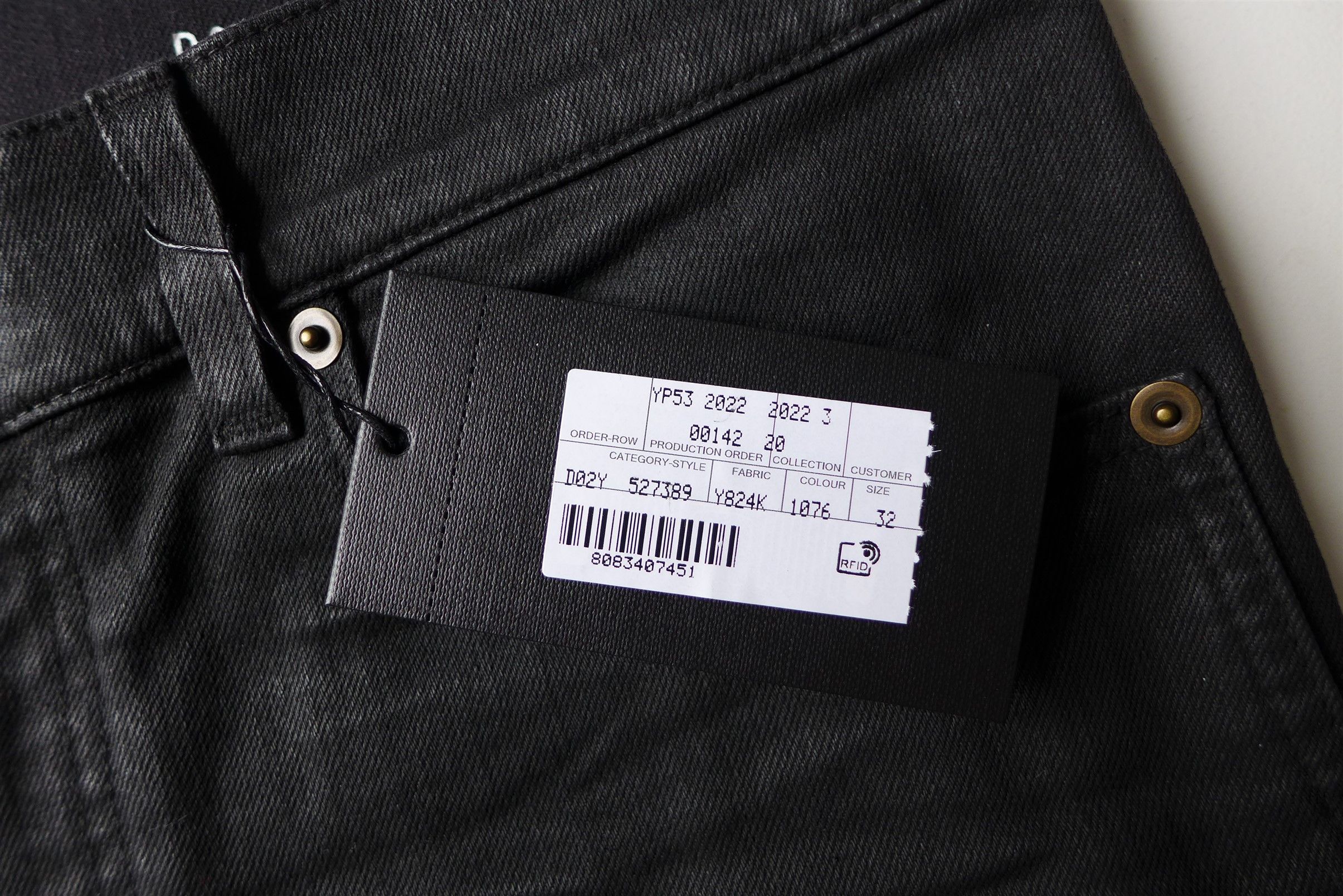 Saint Laurent Paris Saint Laurent D02 Jeans -- Coated Black Denim Size US 32 / EU 48 - 14 Thumbnail