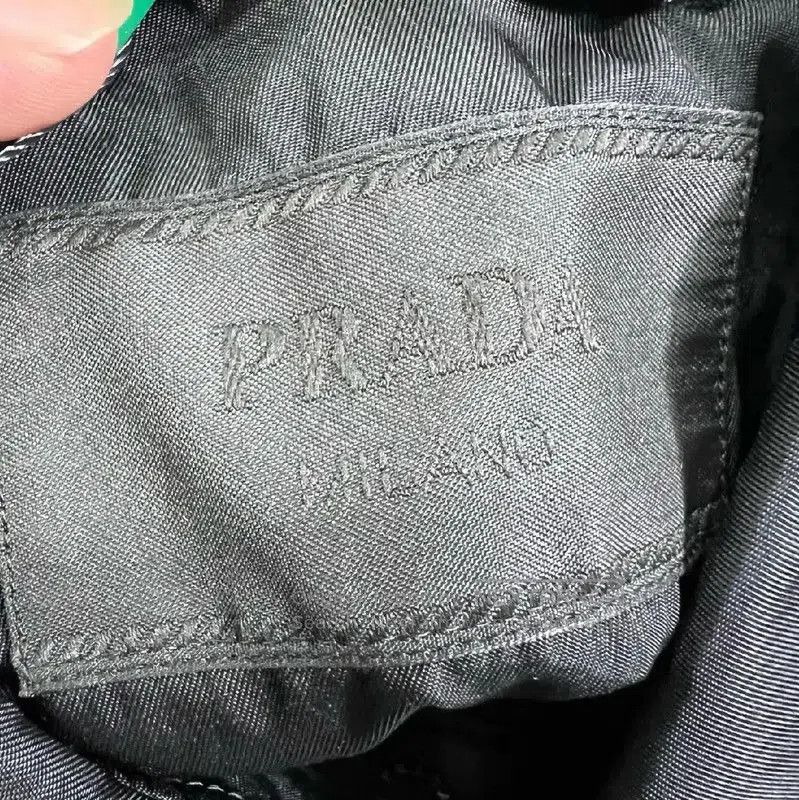 Prada Prada Black Cotton Oversized Men's Jacket. Size US XL / EU 56 / 4 - 3 Thumbnail