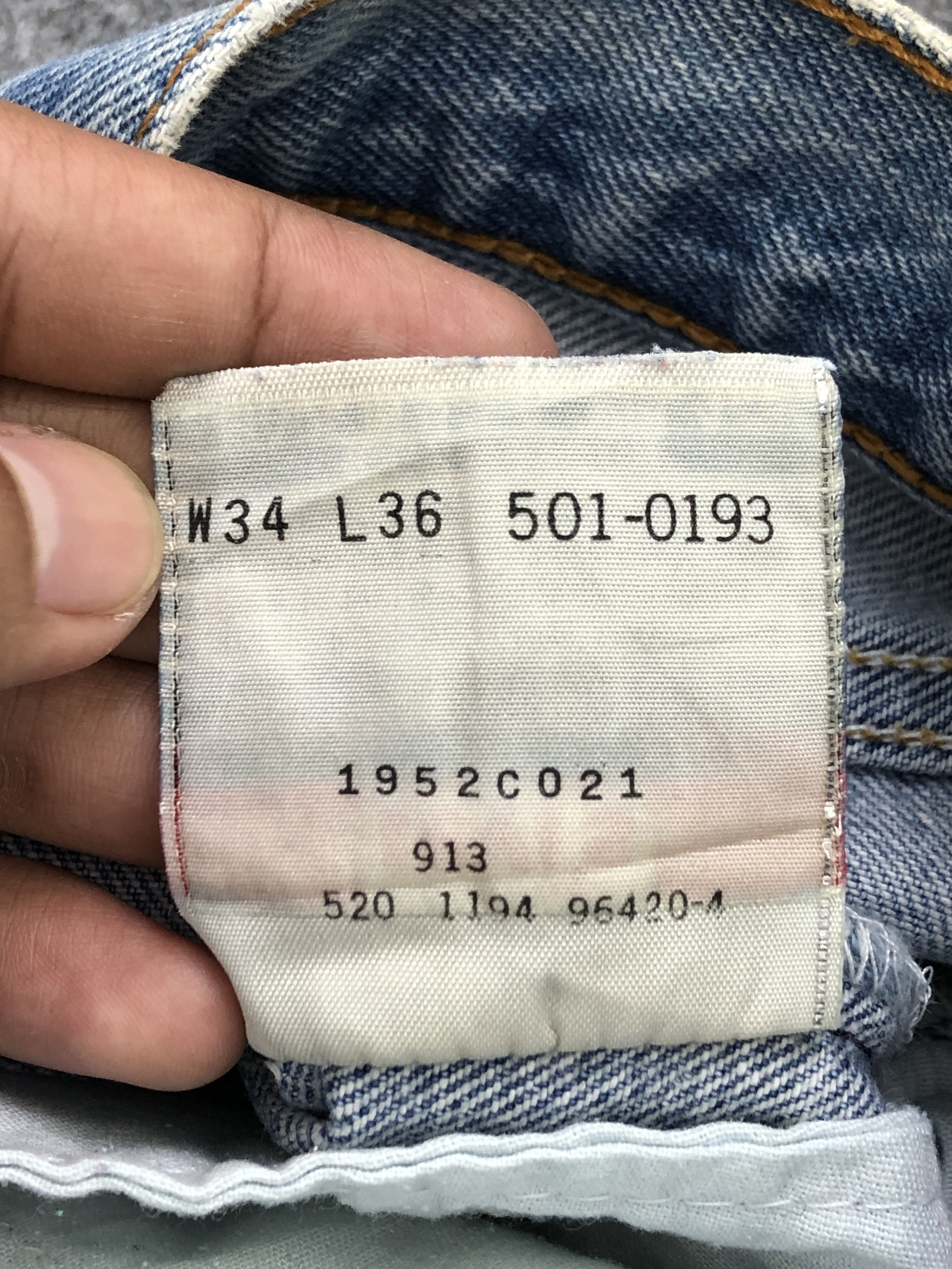 Levi's × Vintage Vintage 90s Levi's 501 Light Washed Jeans Size US 33 - 8 Thumbnail