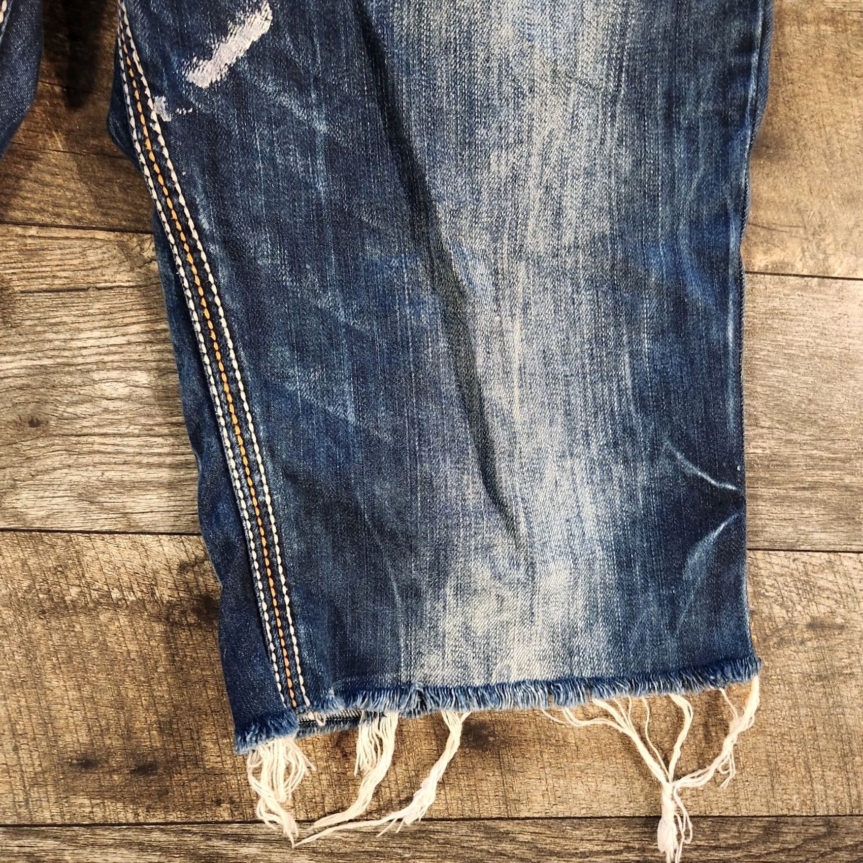 Affliction Affliction Y2K Denim Shorts Mens 36 Cut Off Embroidered Flap Pockets Copper Size US 36 / EU 52 - 5 Thumbnail