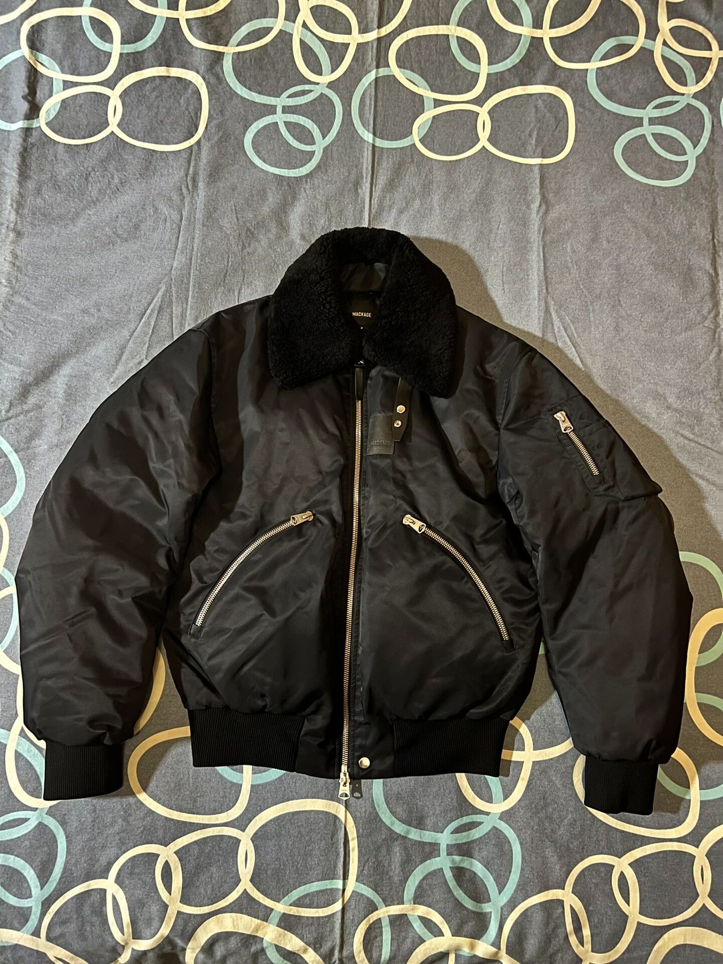 Mackage mackage francis bomber jacket with shearling collar Size US M / EU 48-50 / 2 - 1 Thumbnail
