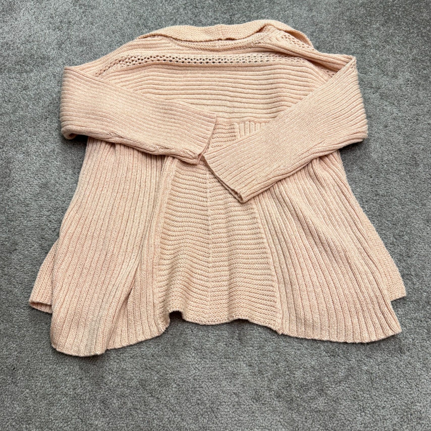 Vintage Chico's Women's Knit Cardigan Sweater Large Pink Casual Long Sleeve Lightweight Fall Spring Winter Size XS / US 0-2 / IT 36-38 - 3 Thumbnail