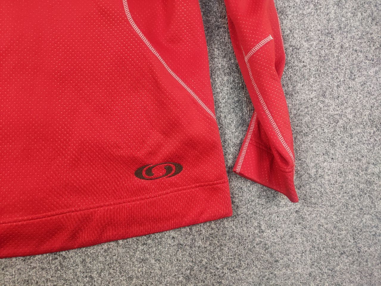 Salomon Vintage Salomon Acti Logo Zip Red Fleece Long sleeve Size US L / EU 52-54 / 3 - 12 Thumbnail