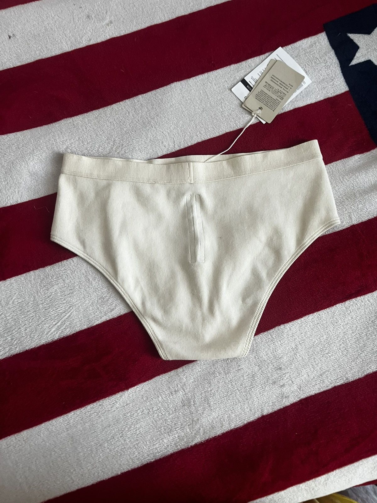 Rick Owens Rick Owens Rib Briefs Natural Made in Italy Underwear RO Size US 32 / EU 48 - 7 Thumbnail