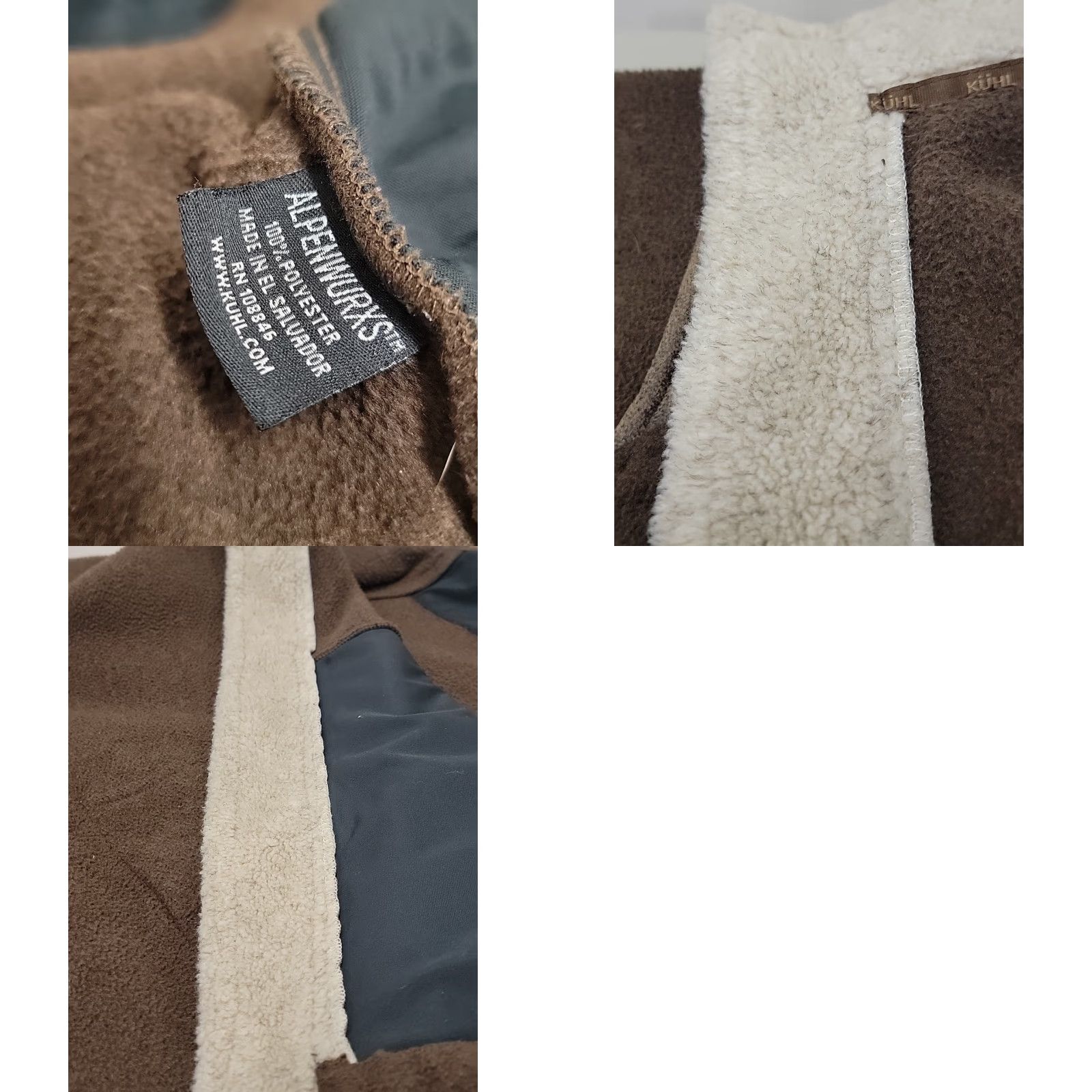 Vintage VINTAGE Kuhl Jacket Mens XL Fleece AlpenWurx Full Zip Sherpa Faux Leather Brown Size US XL / EU 56 / 4 - 10 Thumbnail
