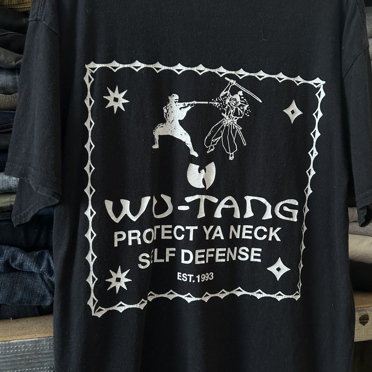 Wu-Tang Clan Vintage Wu Tang Clan Wu Wear big logo y2k streetwear tee Size US S / EU 44-46 / 1 - 7 Thumbnail