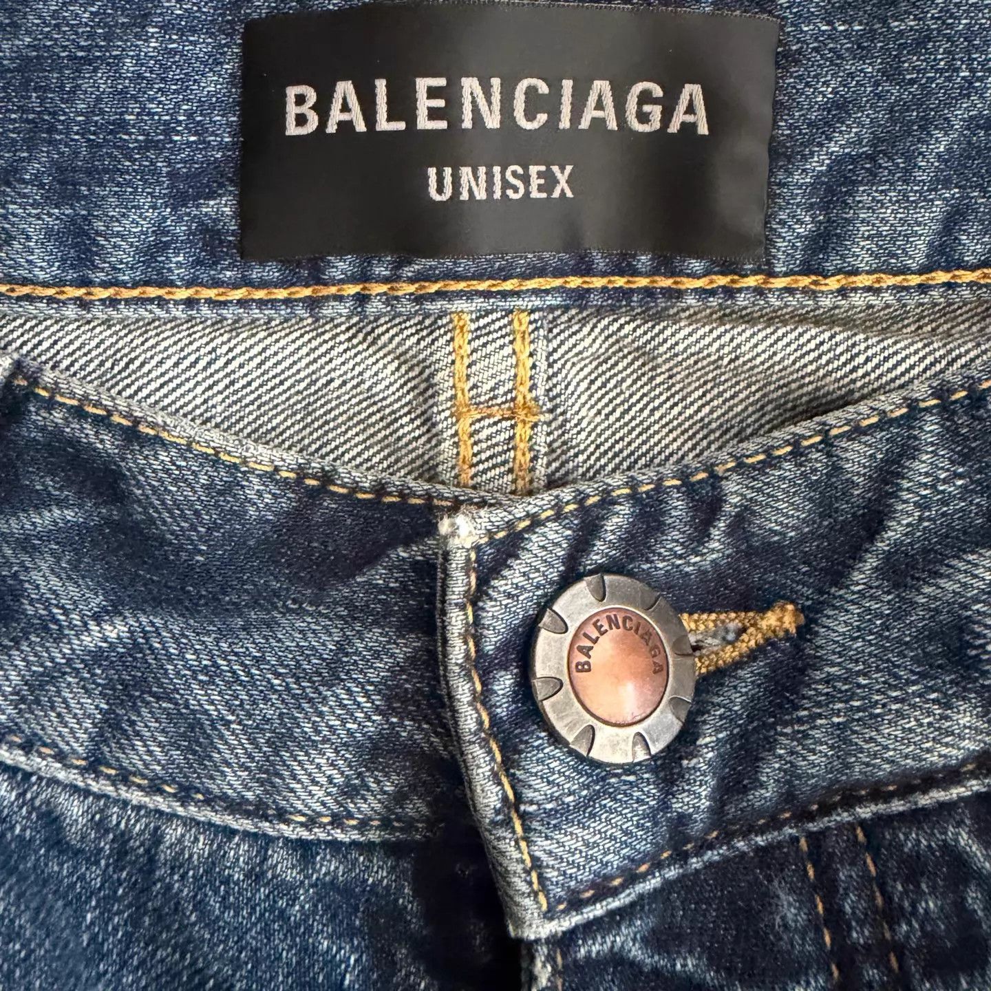 Balenciaga Balenciaga CUT-UP Blue Denim Striped Retro Wash Jeans Size US 32 / EU 48 - 3 Thumbnail