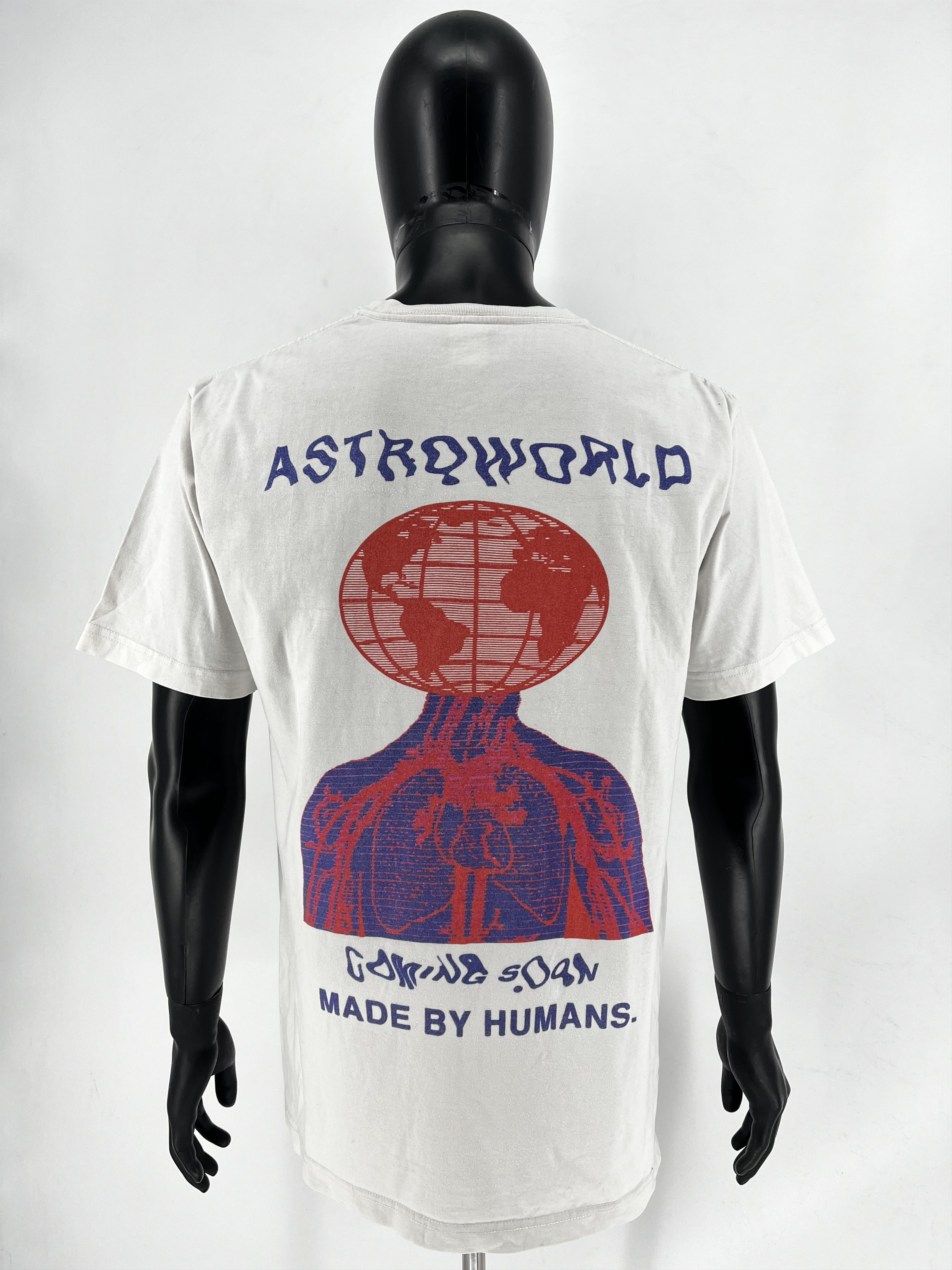 Travis Scott Travis Scott ASTROWORLD Coming Soon Made By Humans T Shirt Size US L / EU 52-54 / 3 - 1 Thumbnail