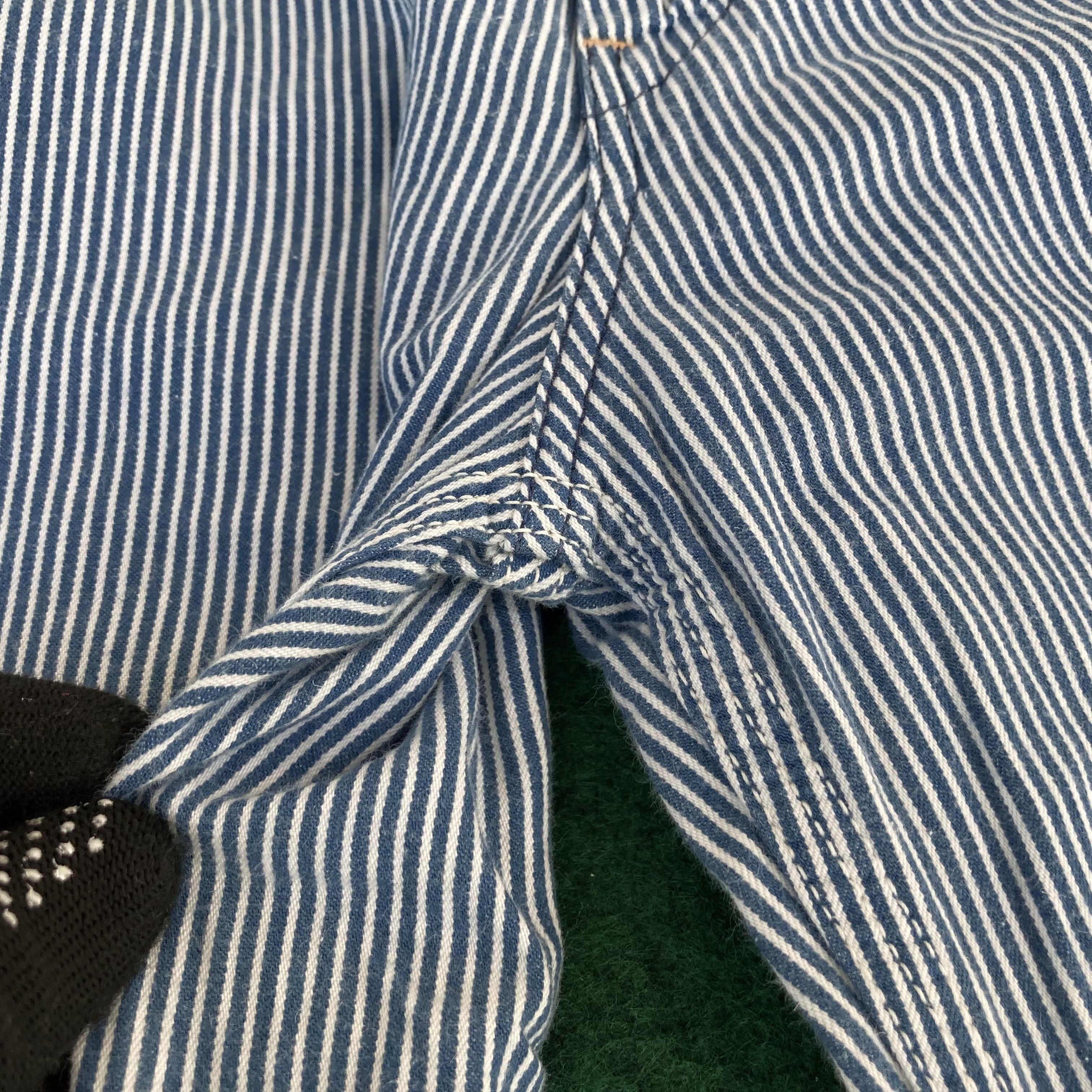 Japanese Brand × Orslow Vtg Orslow Workwear Striped Trouser Hickory Jeans Size US 30 / EU 46 - 8 Thumbnail