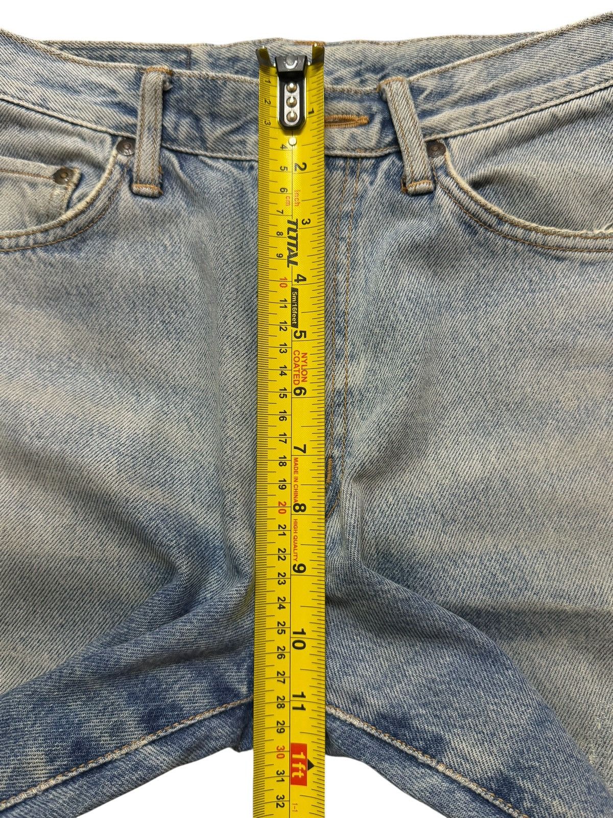 Edwin Vintage 90s Edwin Blue Faded Wash Distressed Straight Leg Size 27" / US 4 / IT 40 - 11 Thumbnail