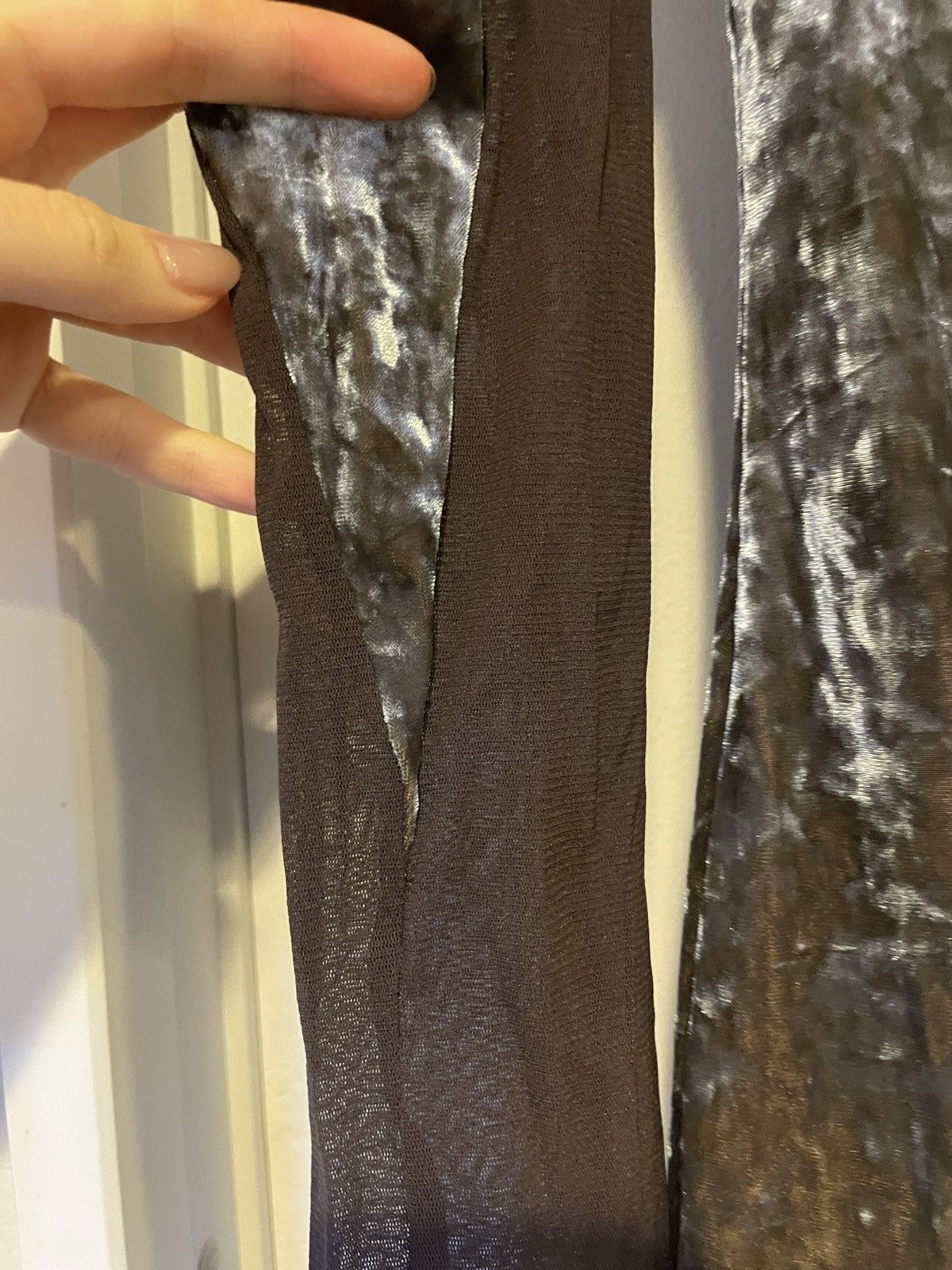 HATRA Brown Velvet Top Size XS / US 0-2 / IT 36-38 - 4 Thumbnail