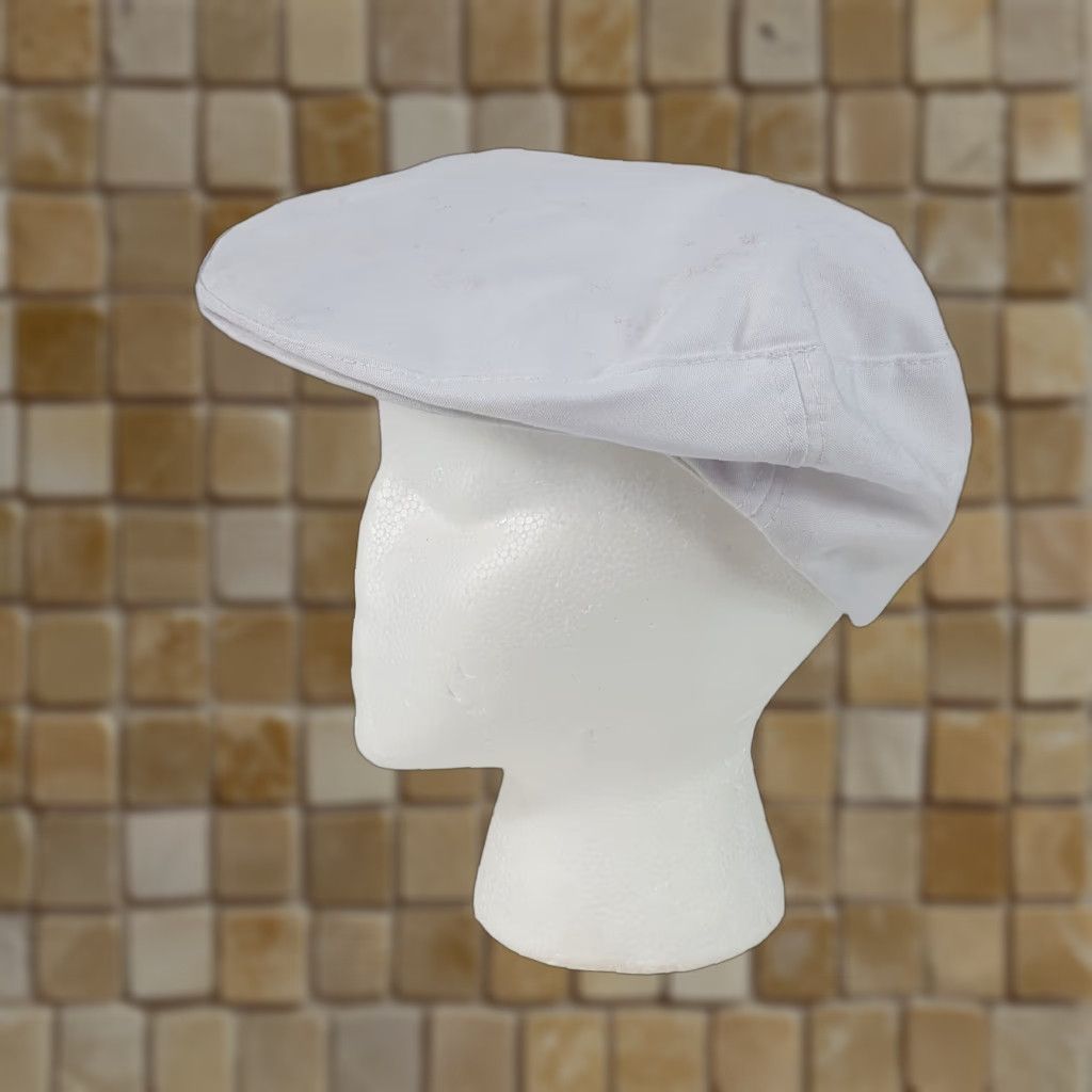 Vintage VINTAGE Town Talk White Newsboy Cap Snapback Adjustable Golf Hat 80s 90s Preppy Cabbie Gatsby Cap Men Warm Weather Sports Baseball USA Golf Cap Mens Size ONE SIZE - 1 Thumbnail