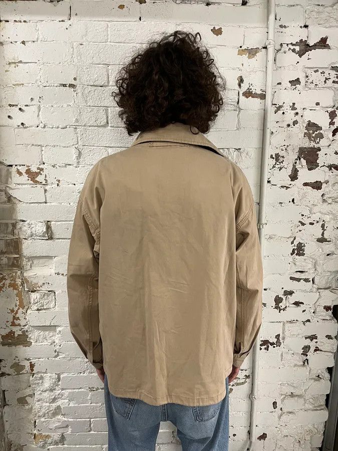 Prada 2000 Prada Asymmetrical Zip Contemporary Beige Jacket Size US L / EU 52-54 / 3 - 4 Thumbnail