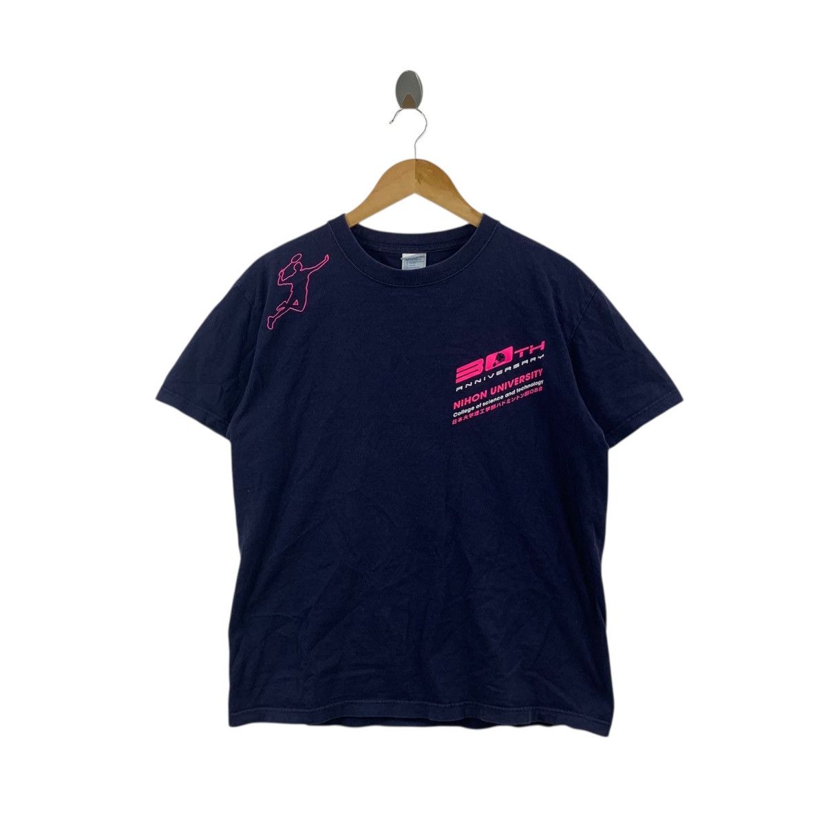 Other NIHON UNIVERSITY BADMINTON 30th Anniversary Tee Shirt Top Size L / US 10 / IT 46 - 1 Thumbnail