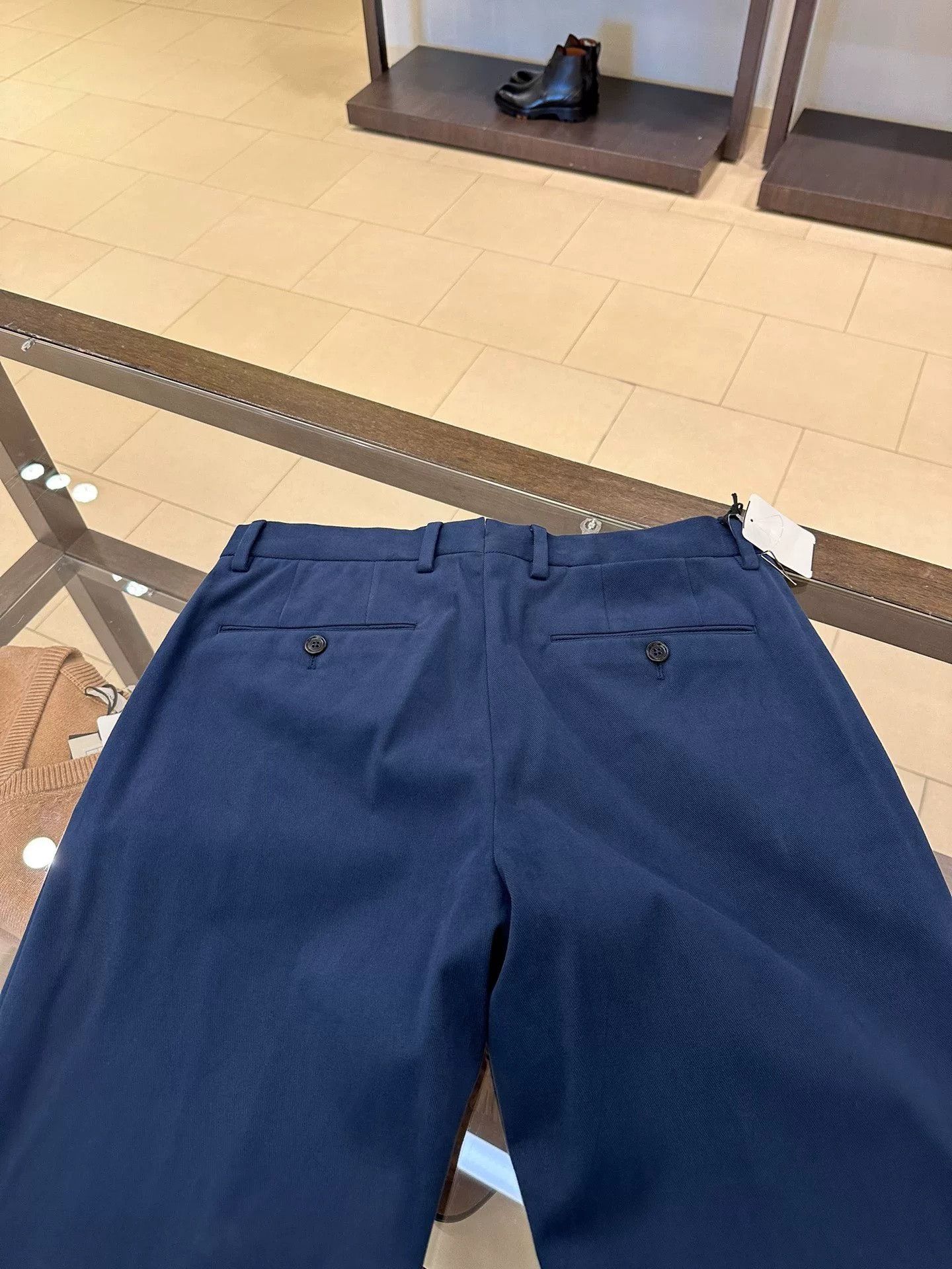 Ermenegildo Zegna Zegna Men's Blue Casual Pants Size US 34 / EU 50 - 7 Thumbnail