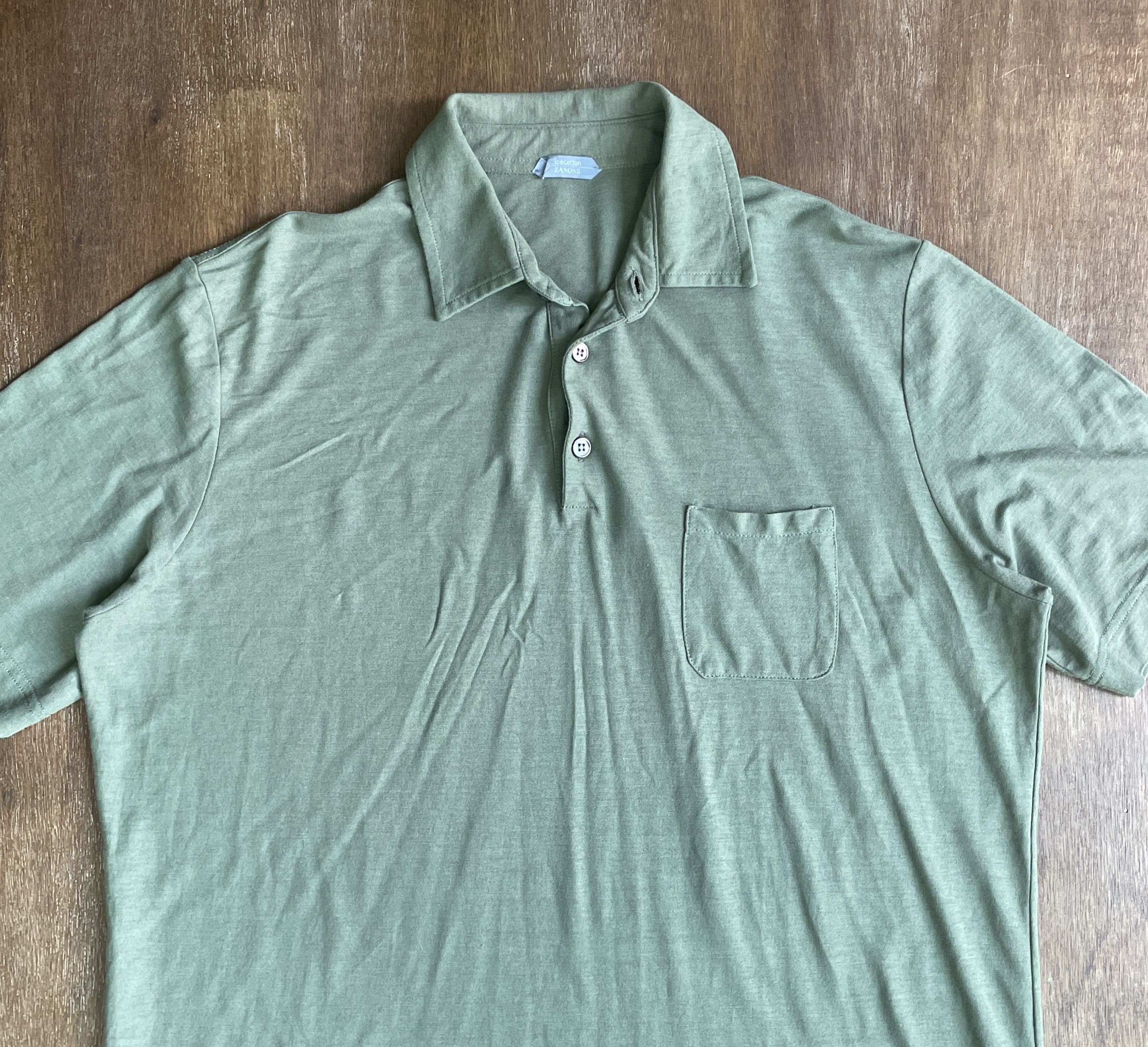 Zanone ZANONE Ice Cotton Classic Polo Made in Italy Size US M / EU 48-50 / 2 - 2 Thumbnail
