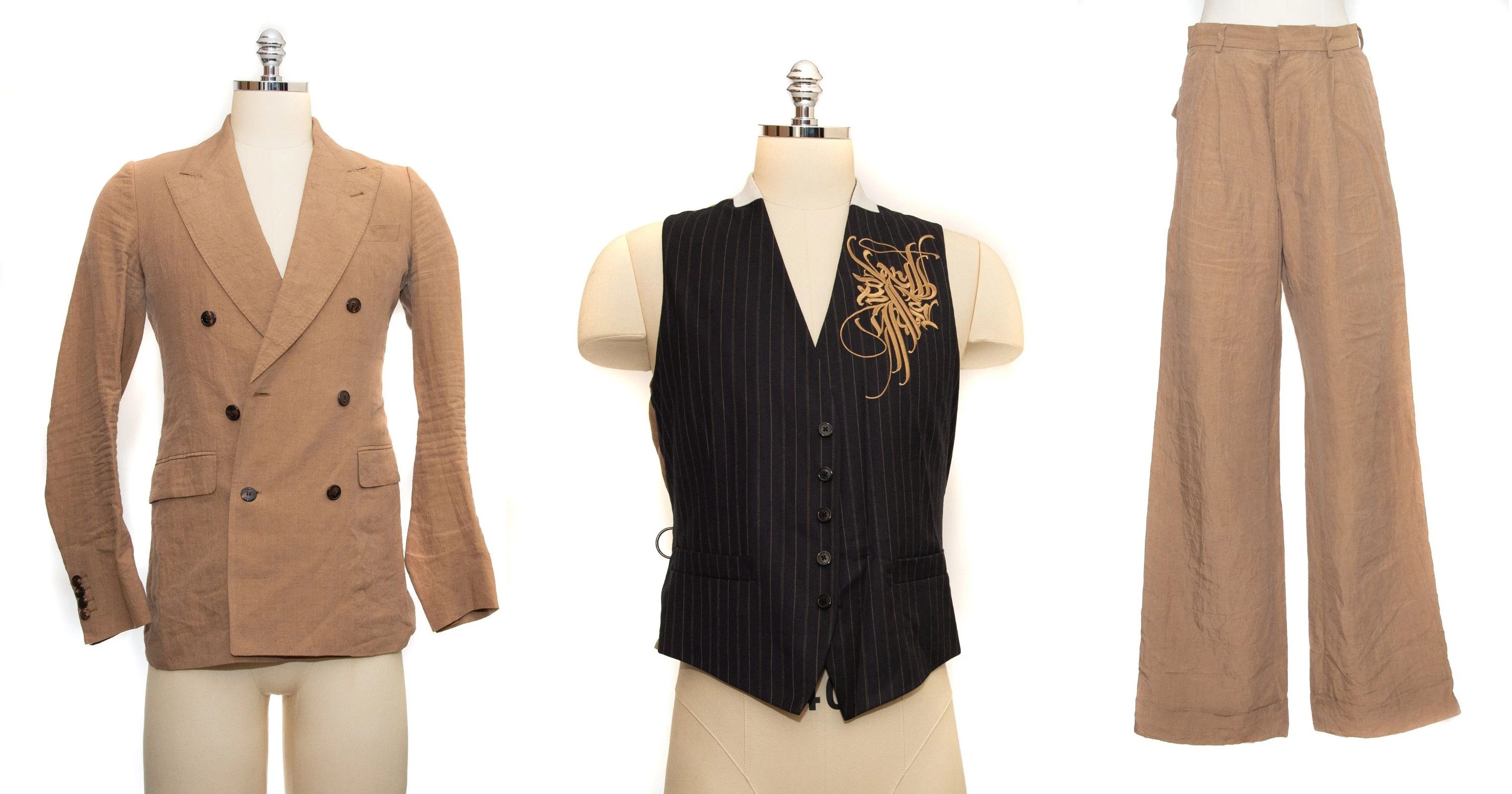 Dries Van Noten Dries Van Noten Strap Blazer Suit (with vest and pants) Size 46R - 1 Thumbnail