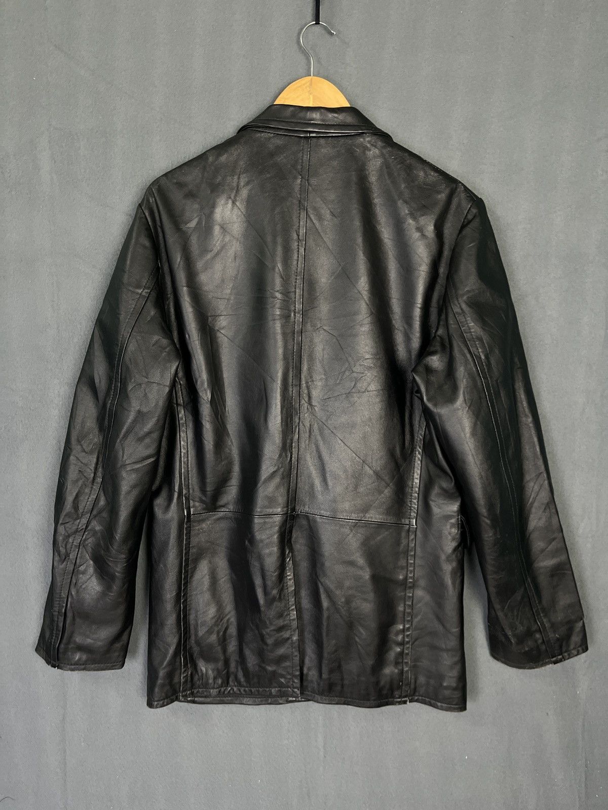 Genuine Leather Wonder Wall Leather Jacket Sheepskin Blazer Size US L / EU 52-54 / 3 - 2 Thumbnail