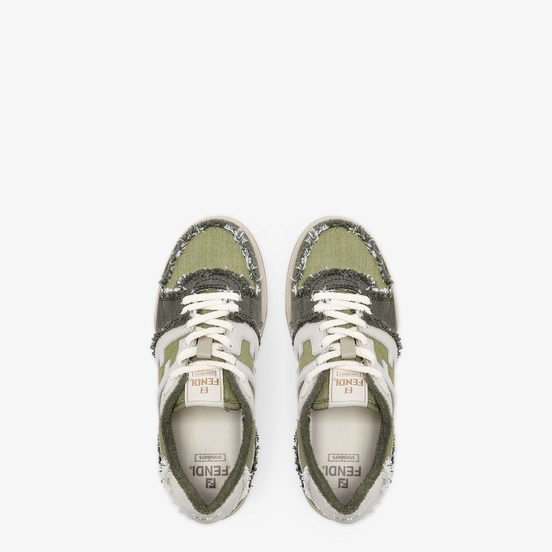Fendi o1w1db10825 7E1495 Match Low-Top Sneakers in Multicolor Size US 9 / EU 42 - 4 Thumbnail