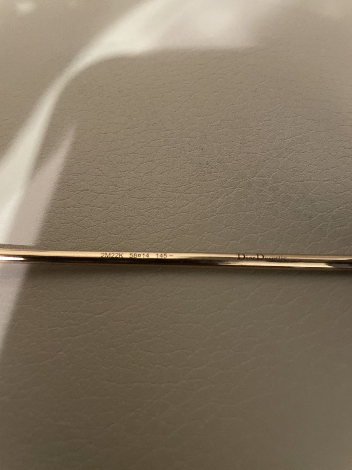 Dior Christian Dior Black and Gold Glasses Size ONE SIZE - 6 Thumbnail